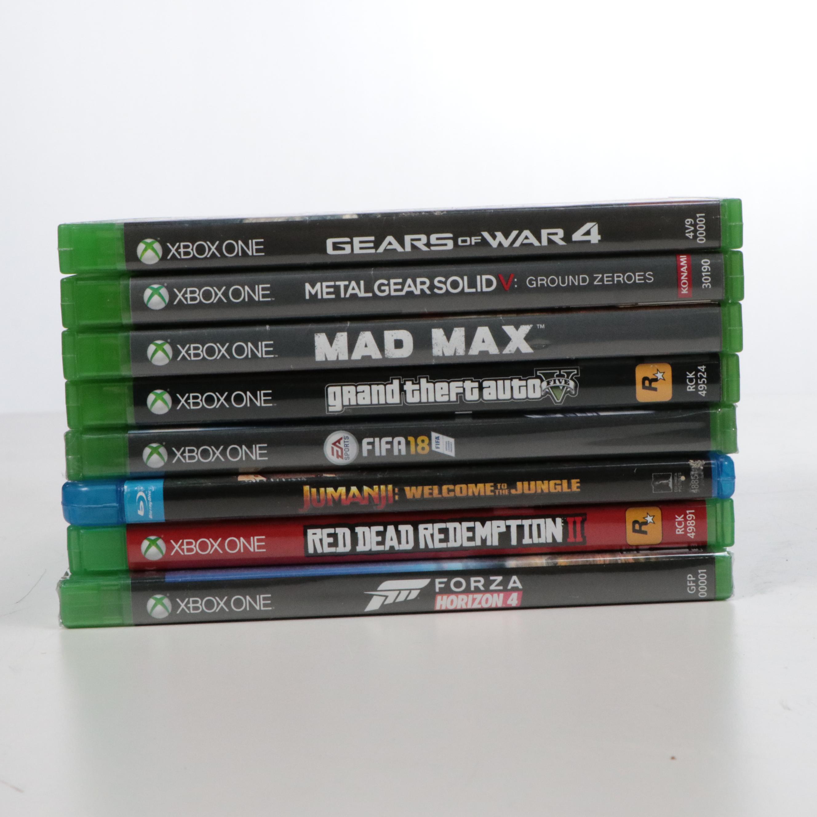 Microsoft XBOX One Console with Keyboard and Games