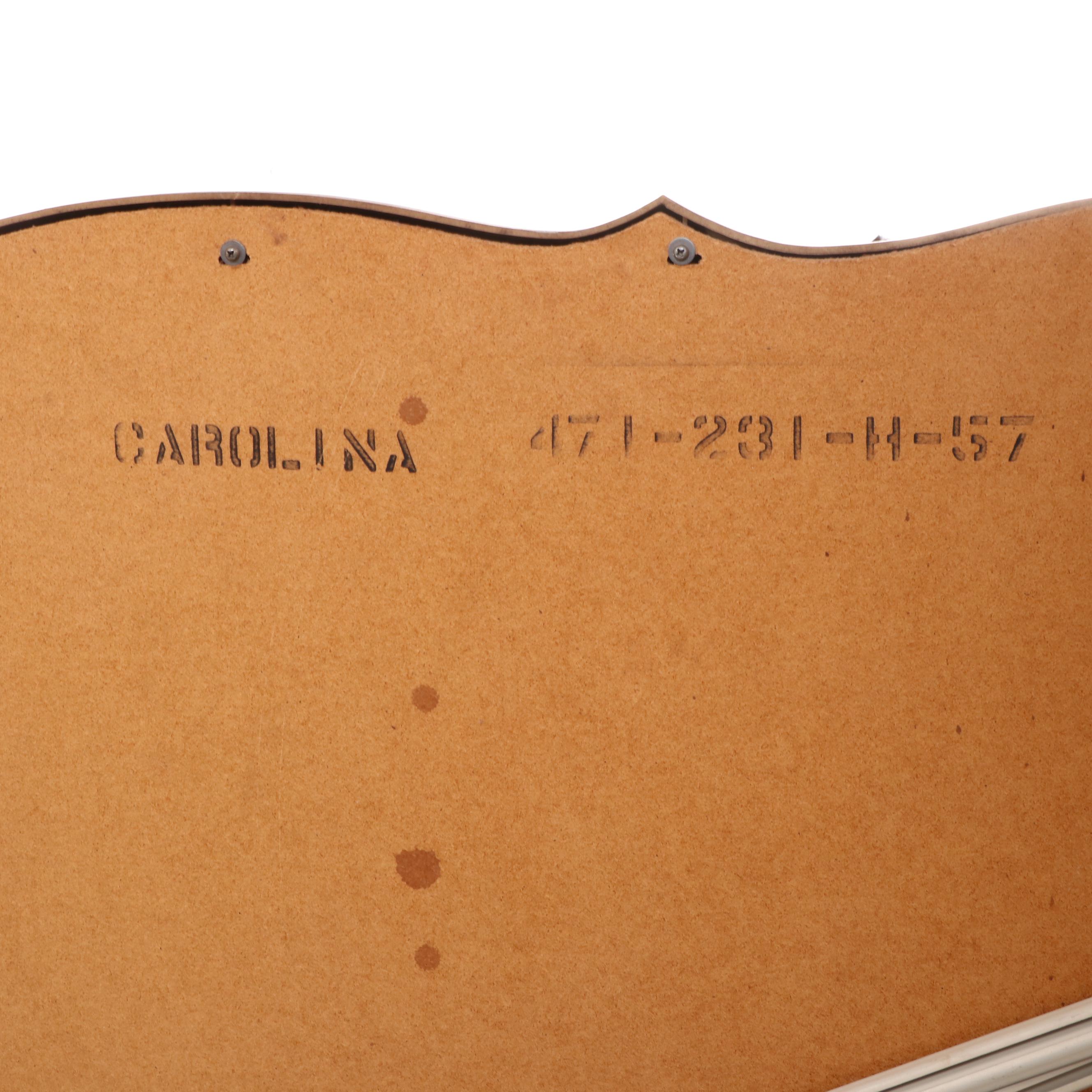 French Provincial Style Fruitwood-Stained Nine-Drawer Serpentine Dresser