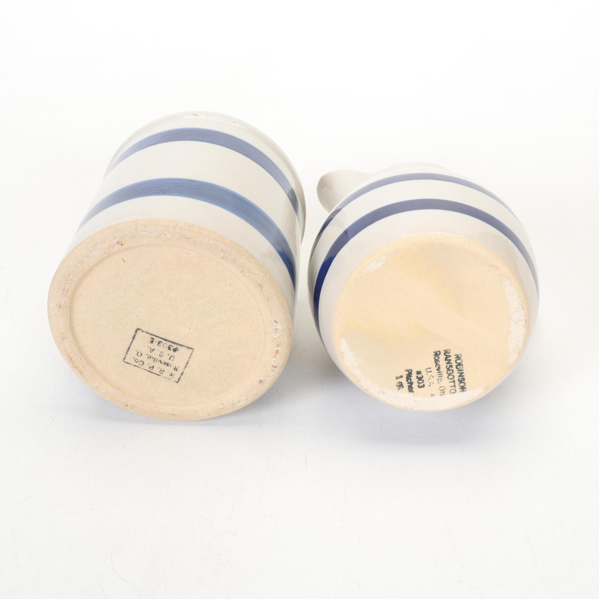 Robinson Ransbottom Earthenware Pitchers & Crocks