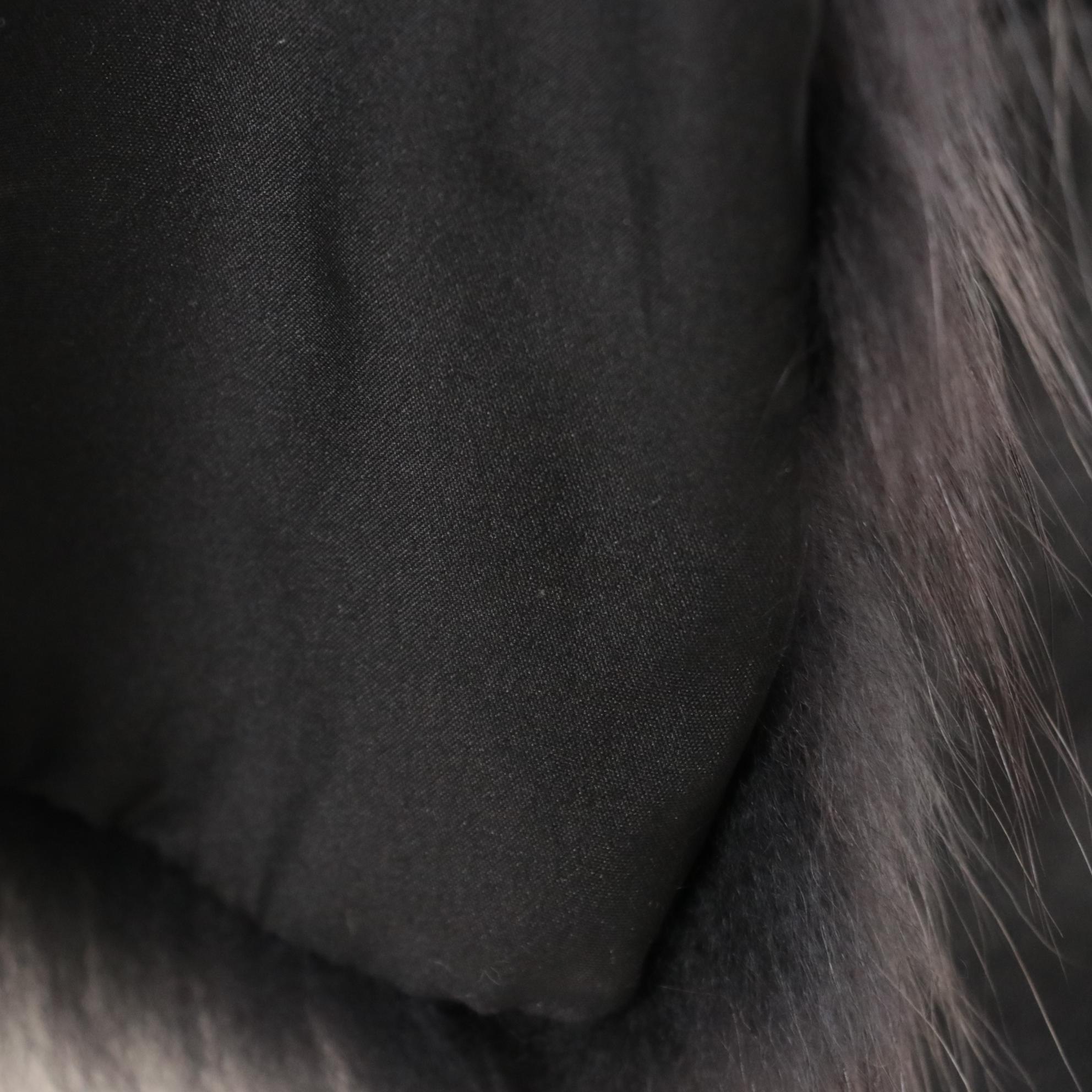 Dyed Tanuki/Murmansky Fur and Leather Vest