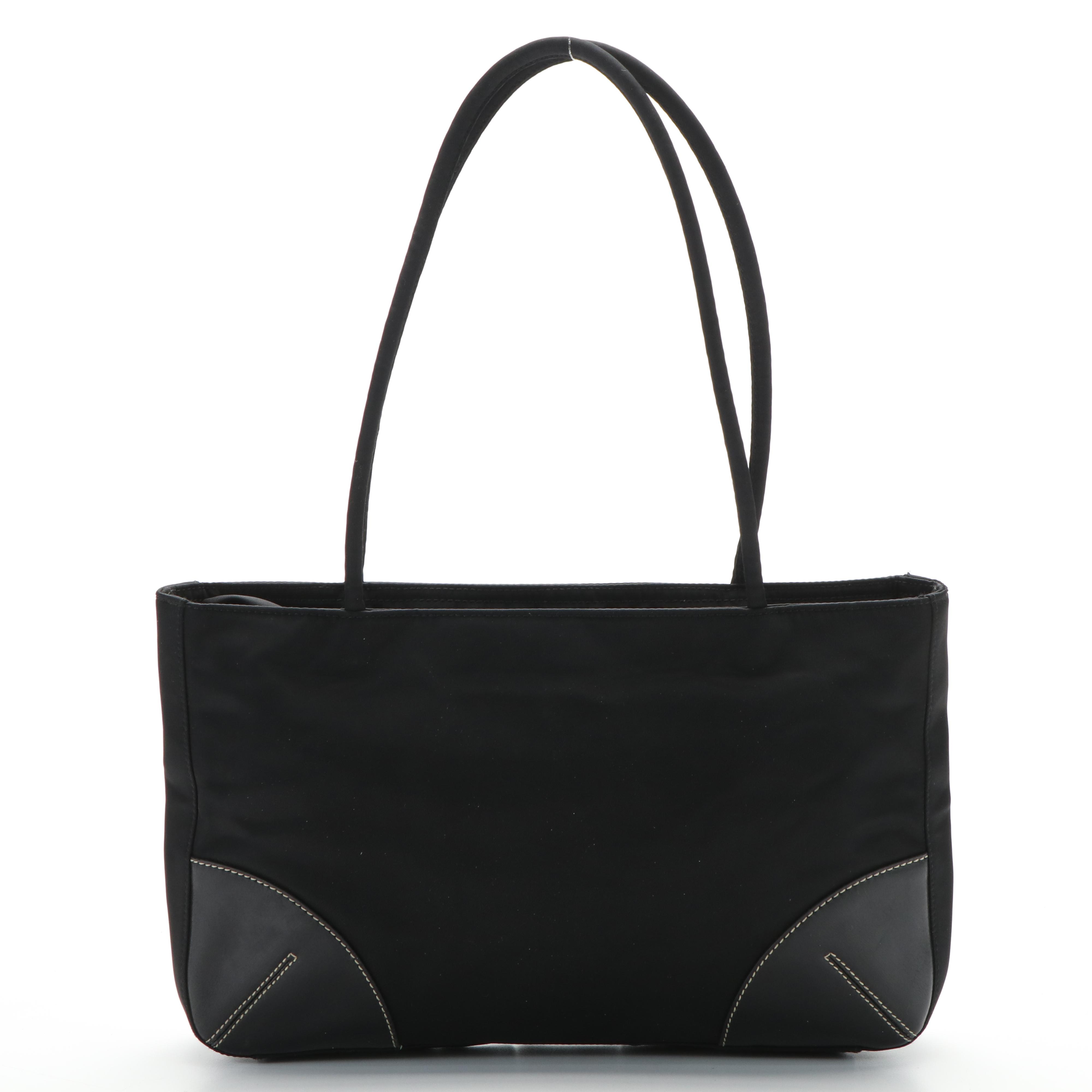 Prada Shoulder Tote Bag in Black  Tessuto Nylon