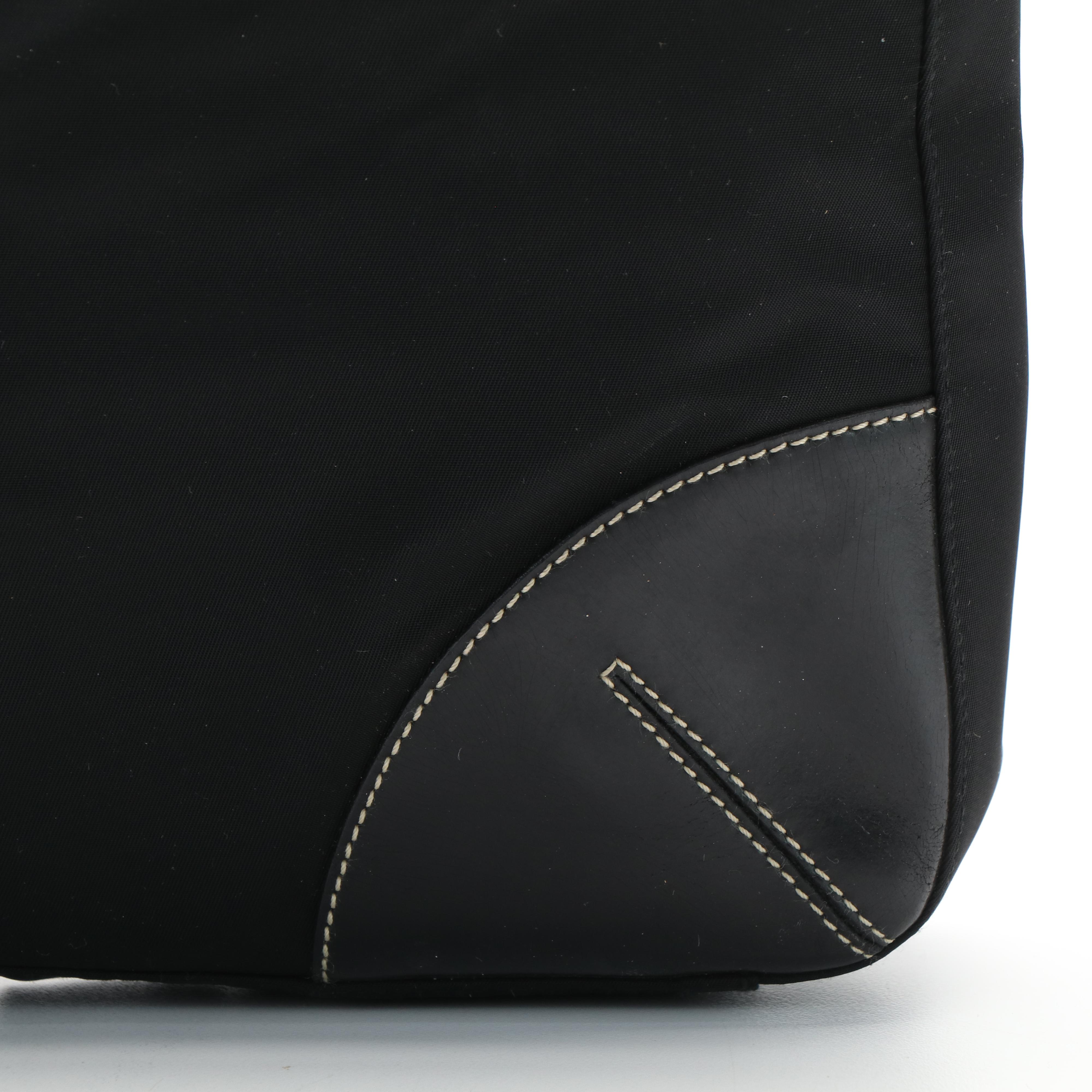Prada Shoulder Tote Bag in Black  Tessuto Nylon