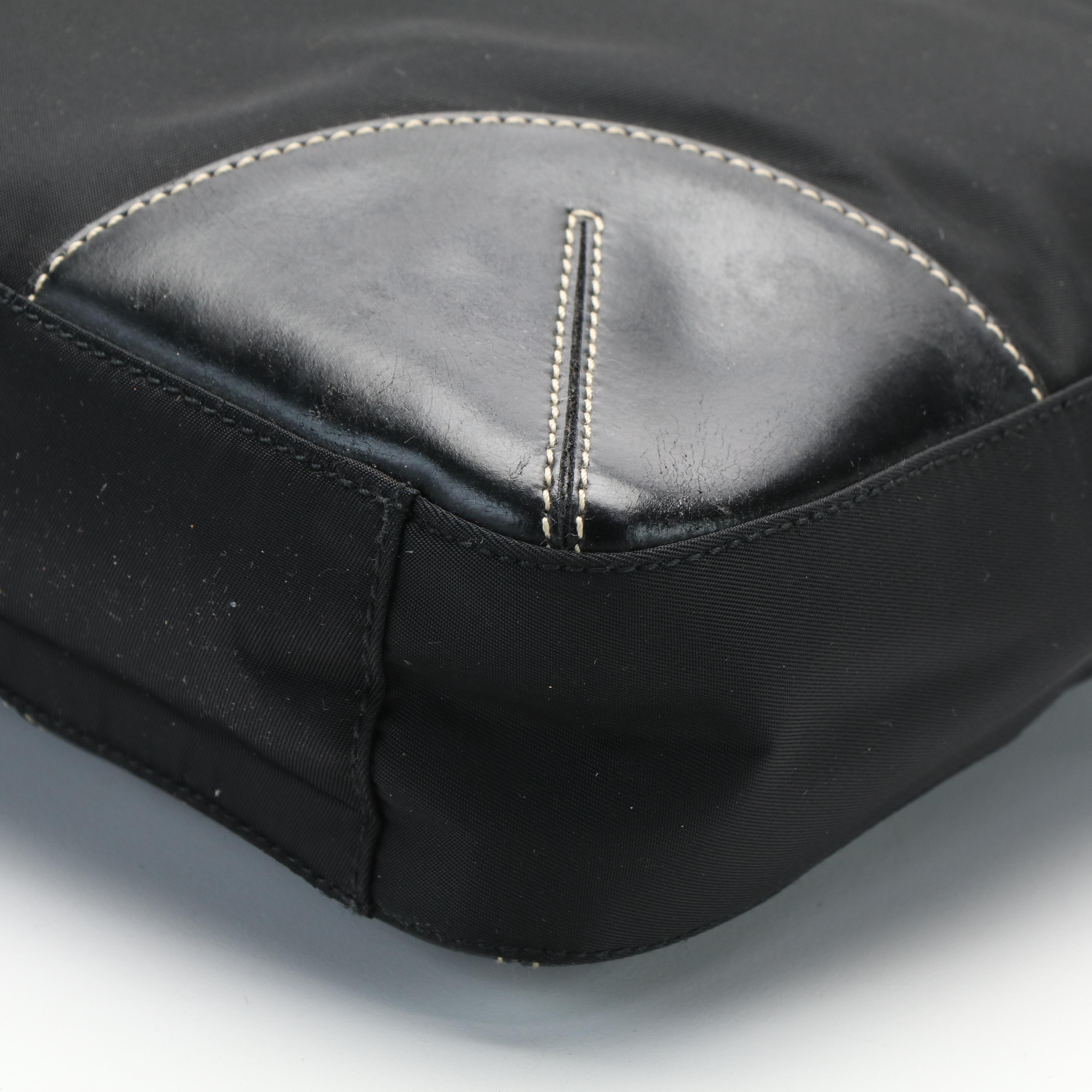 Prada Shoulder Tote Bag in Black  Tessuto Nylon