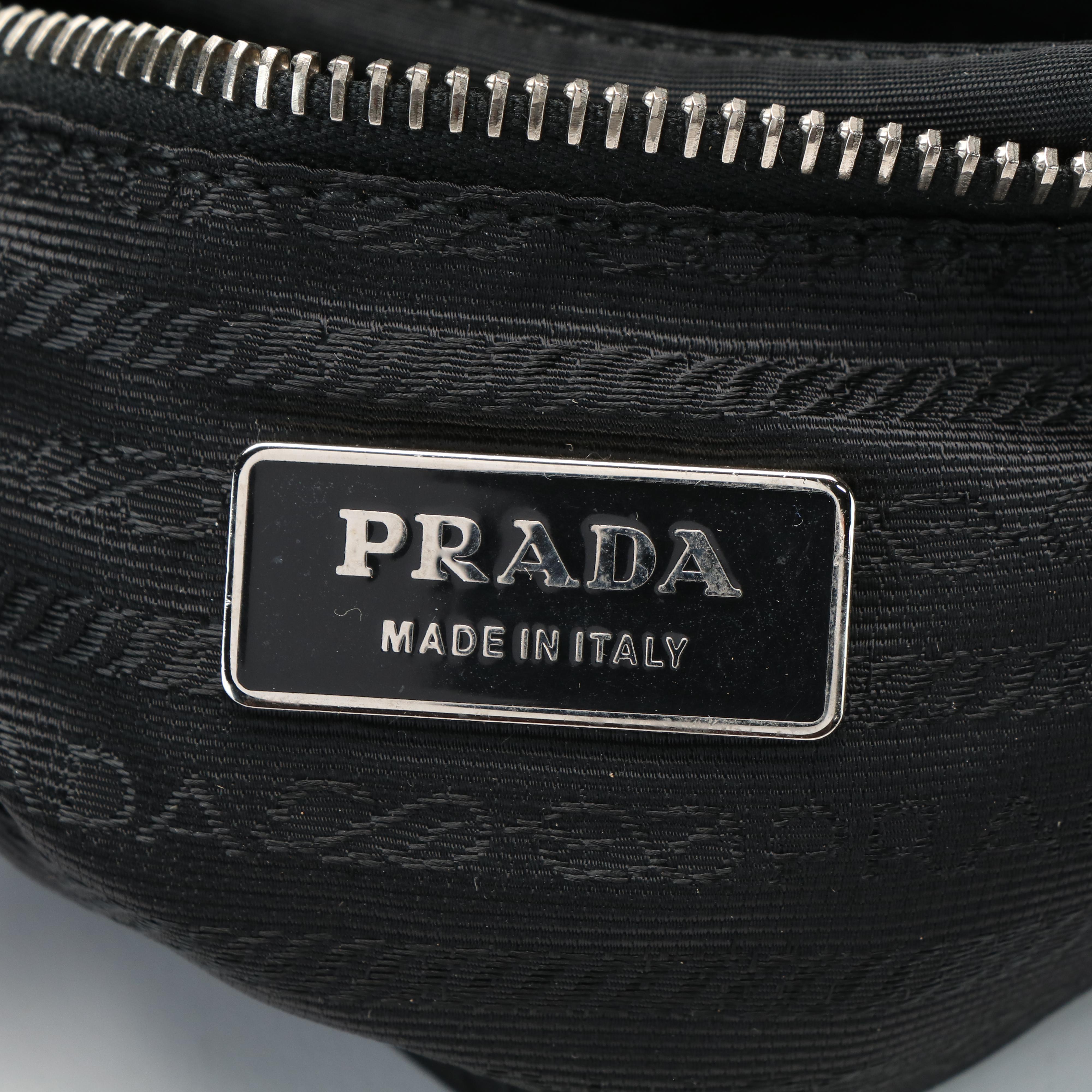 Prada Shoulder Tote Bag in Black  Tessuto Nylon