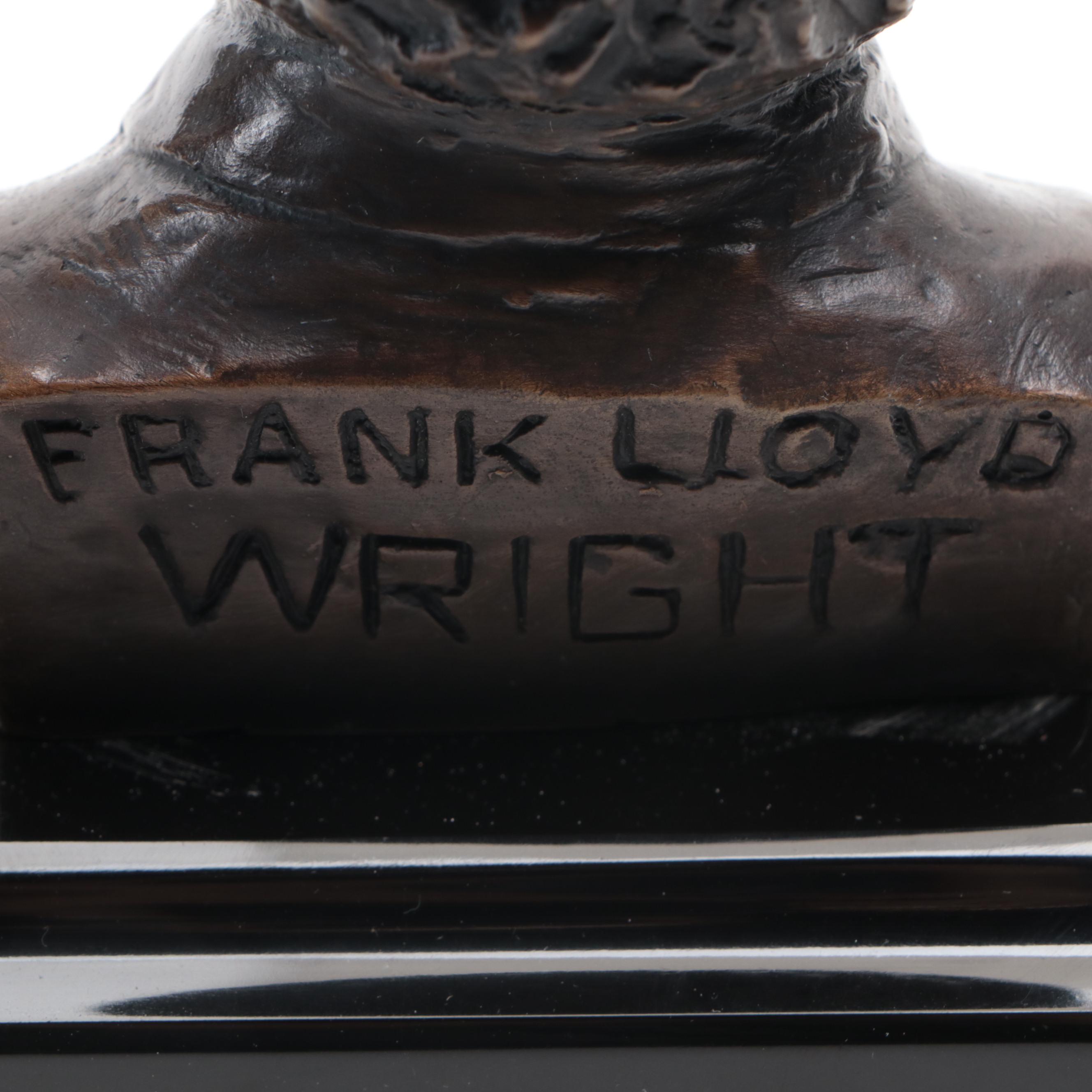 John Karl Daniels Bronze Bust of Frank Lloyd Wright