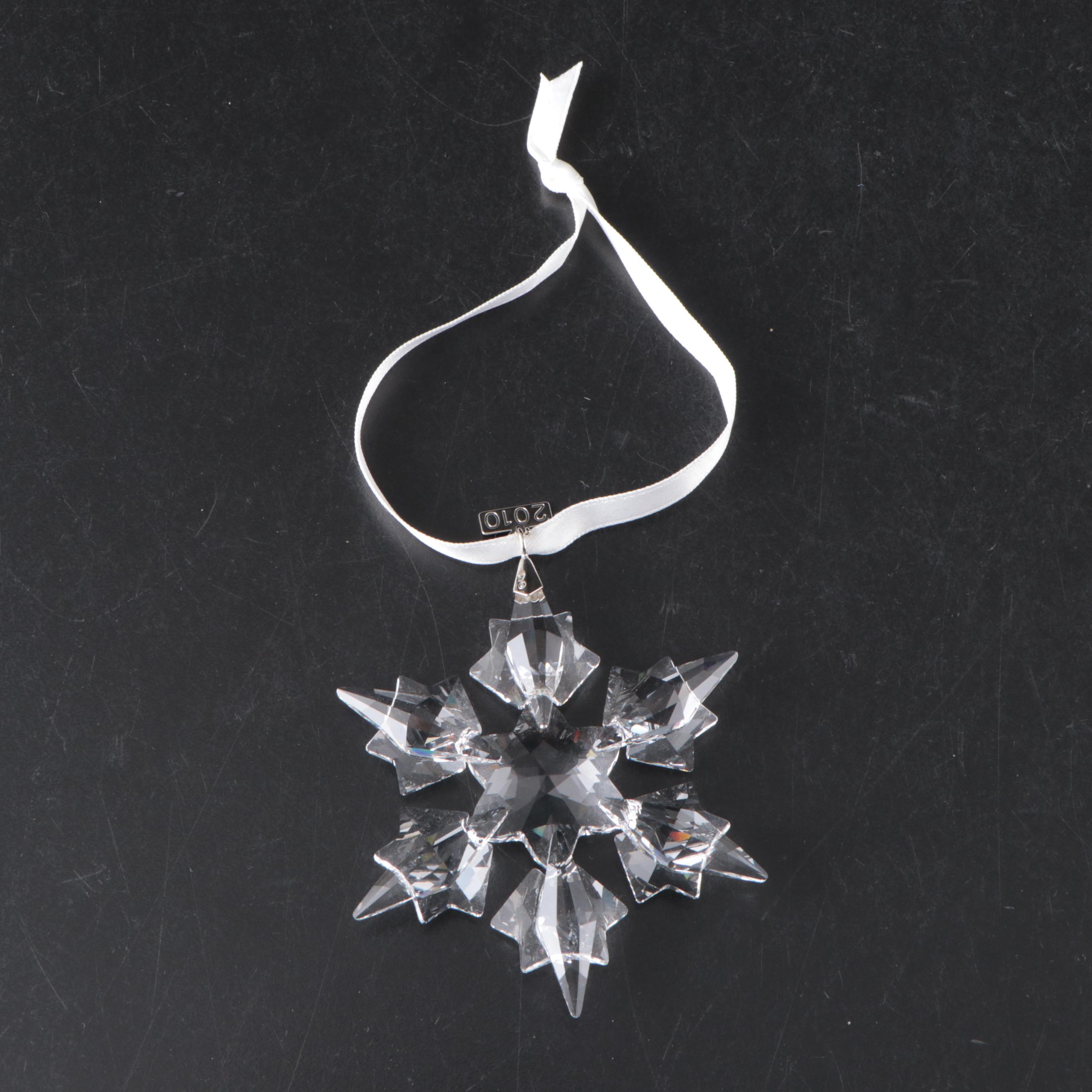 Swarovski Crystal Annual Snowflake and Star Ornaments, 2007–2010