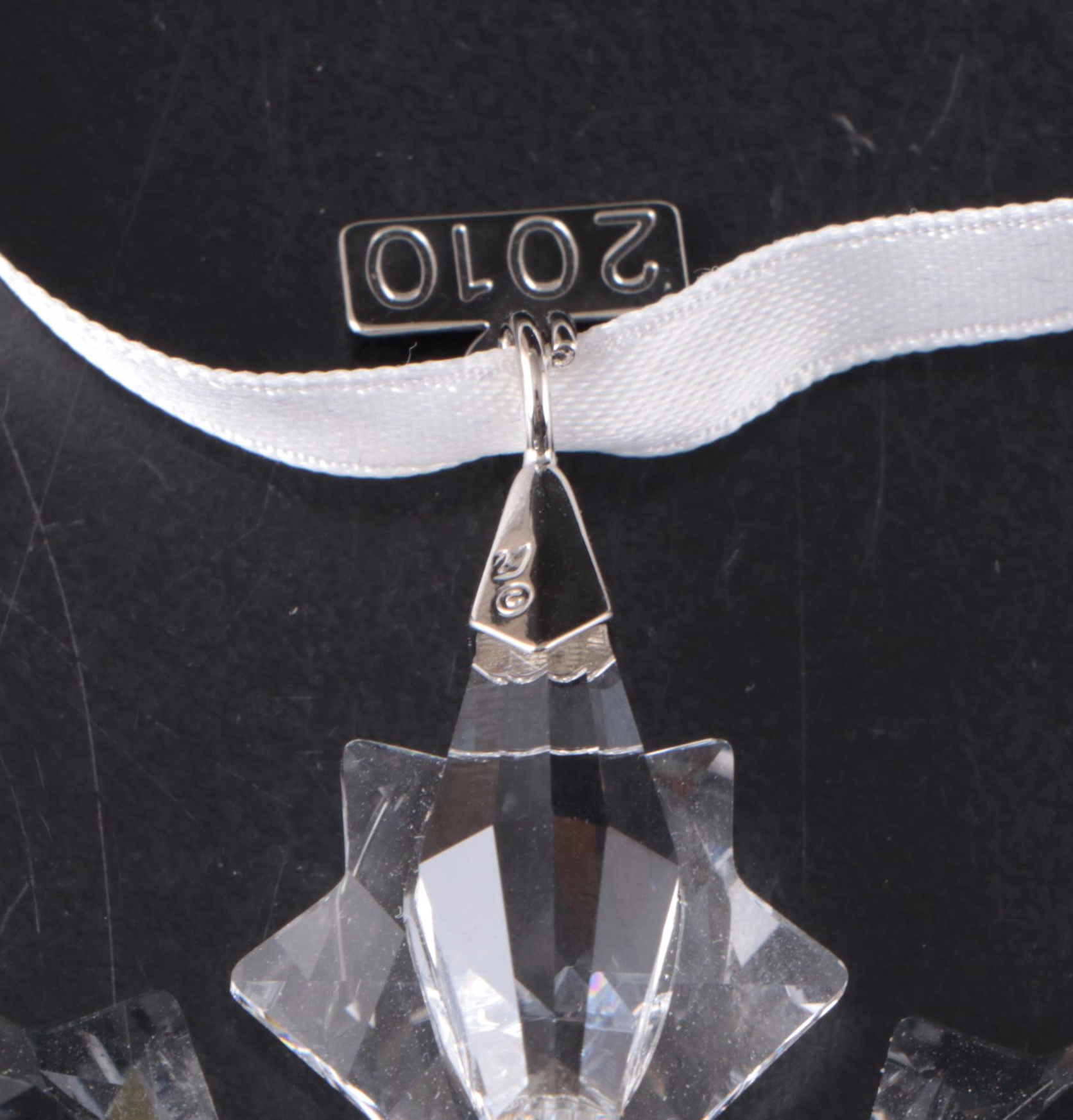 Swarovski Crystal Annual Snowflake and Star Ornaments, 2007–2010