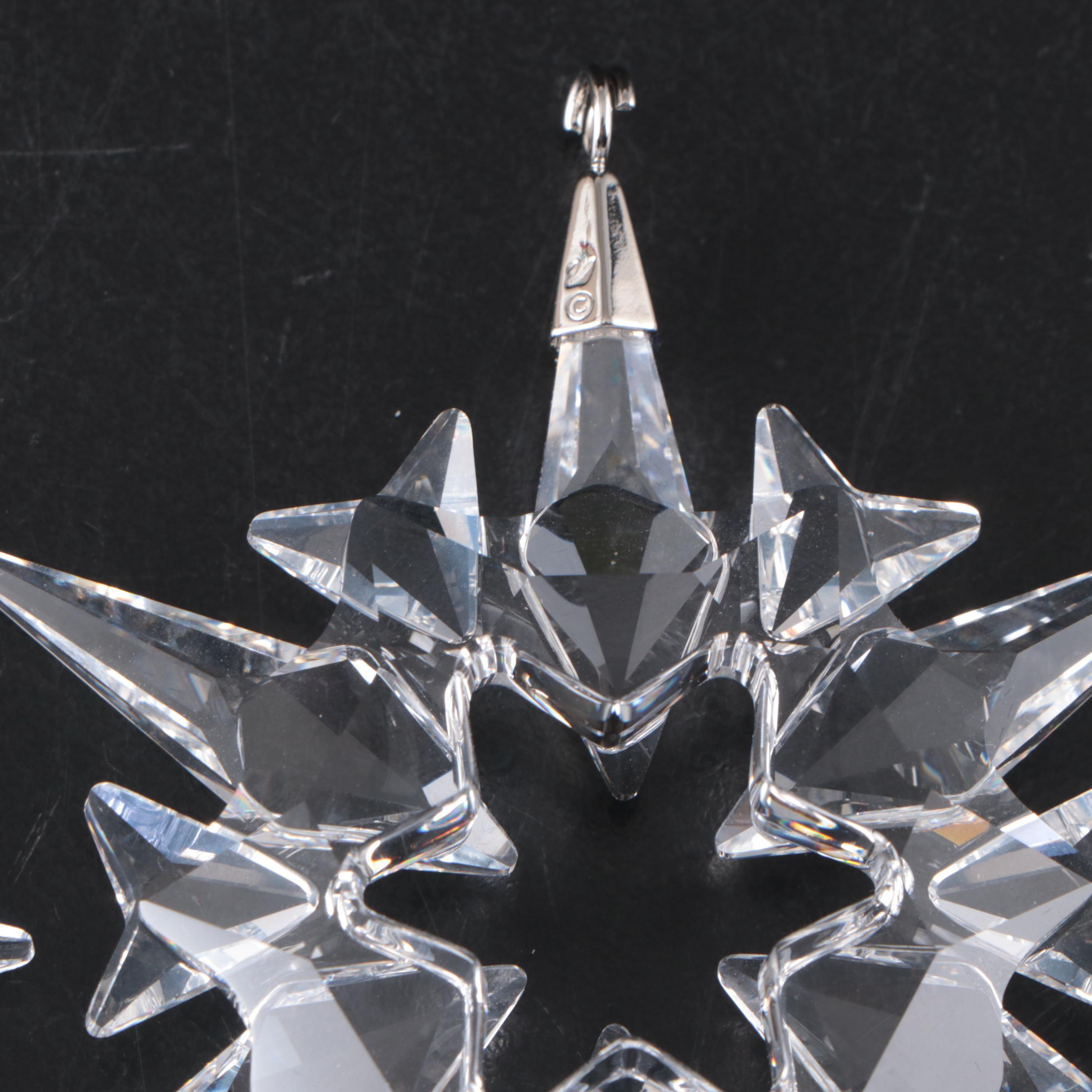 Swarovski Crystal Annual Snowflake and Star Ornaments, 2007–2010