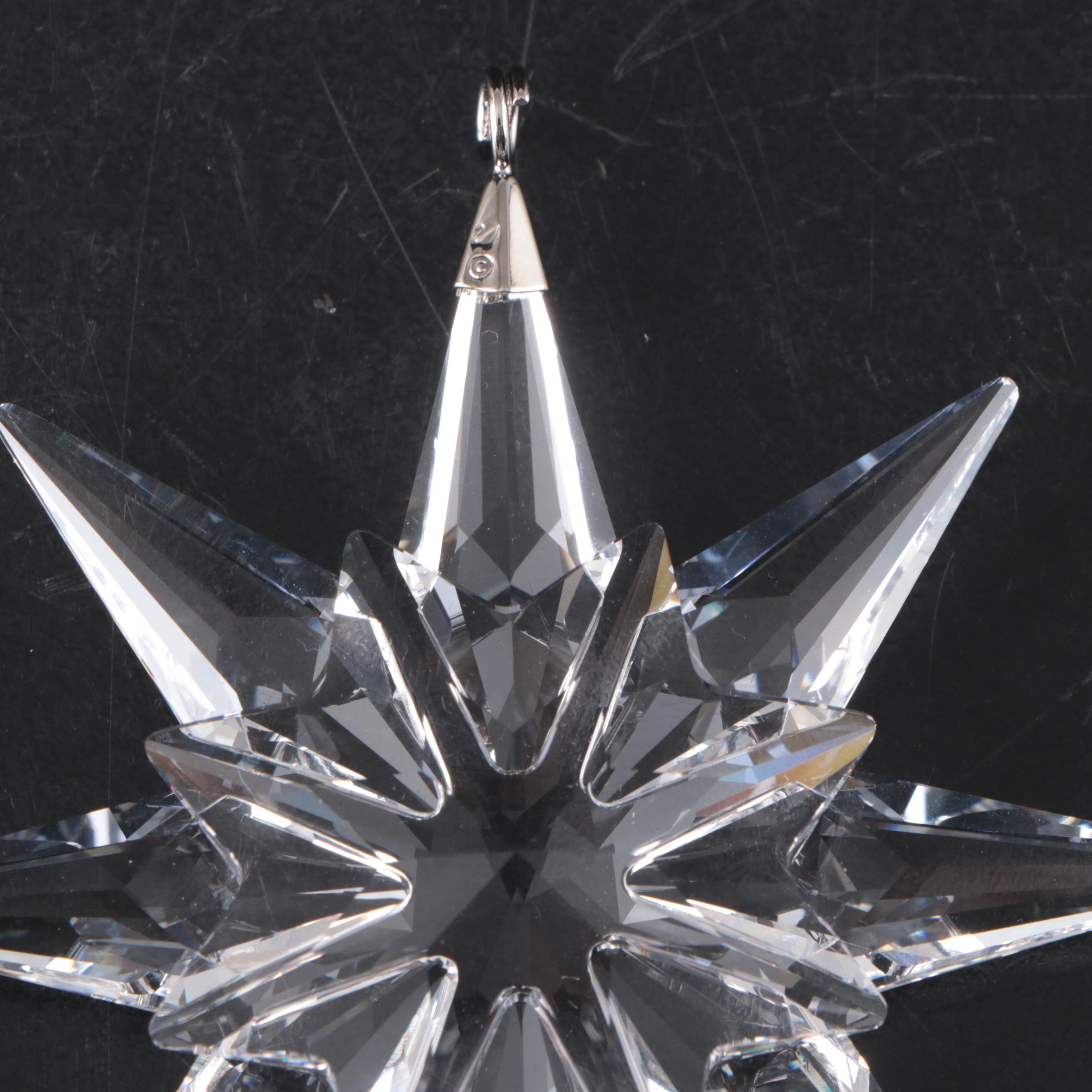 Swarovski Crystal Annual Snowflake and Star Ornaments, 2007–2010