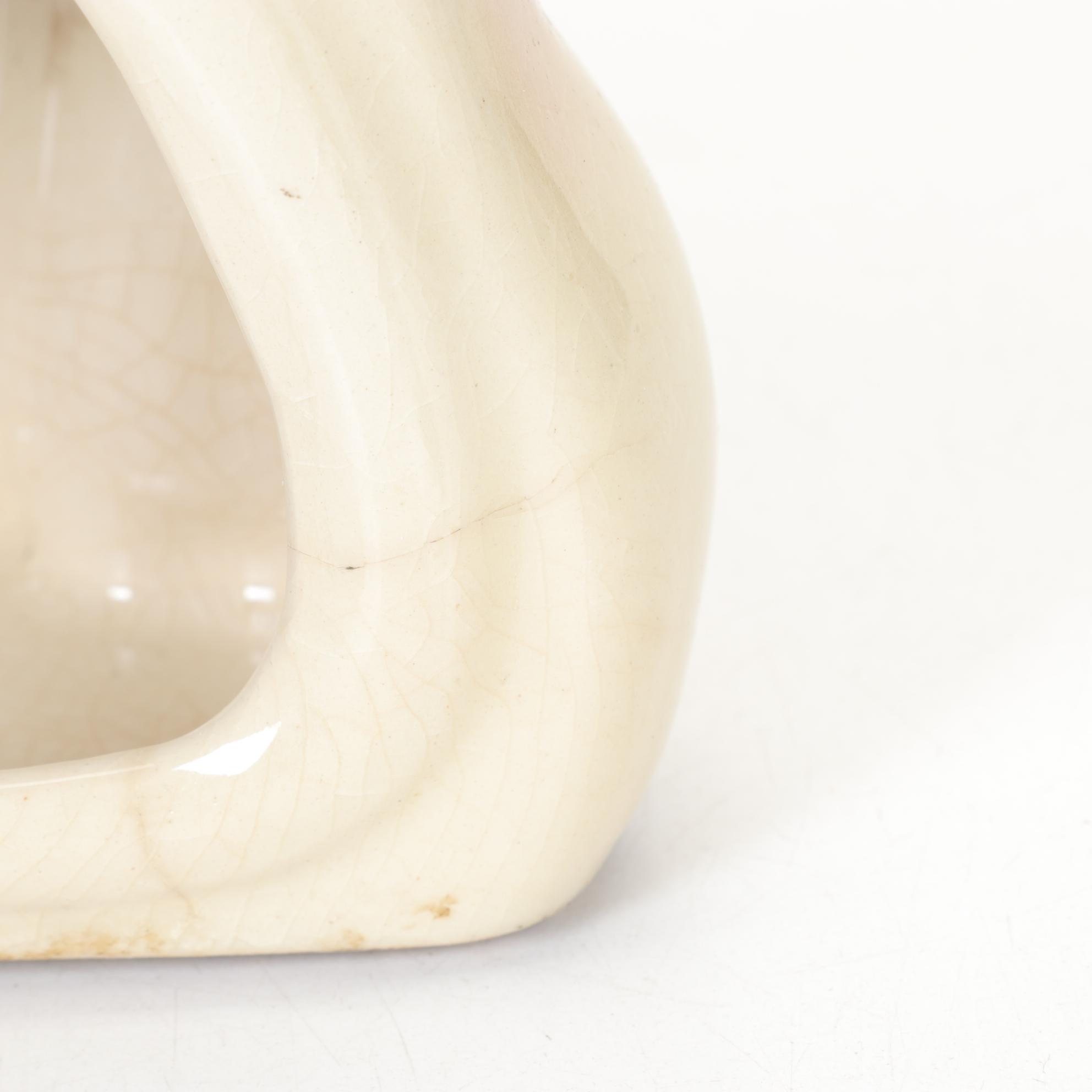 Mid Century Modern Howard Kron Ceramic Cat Lamp Base