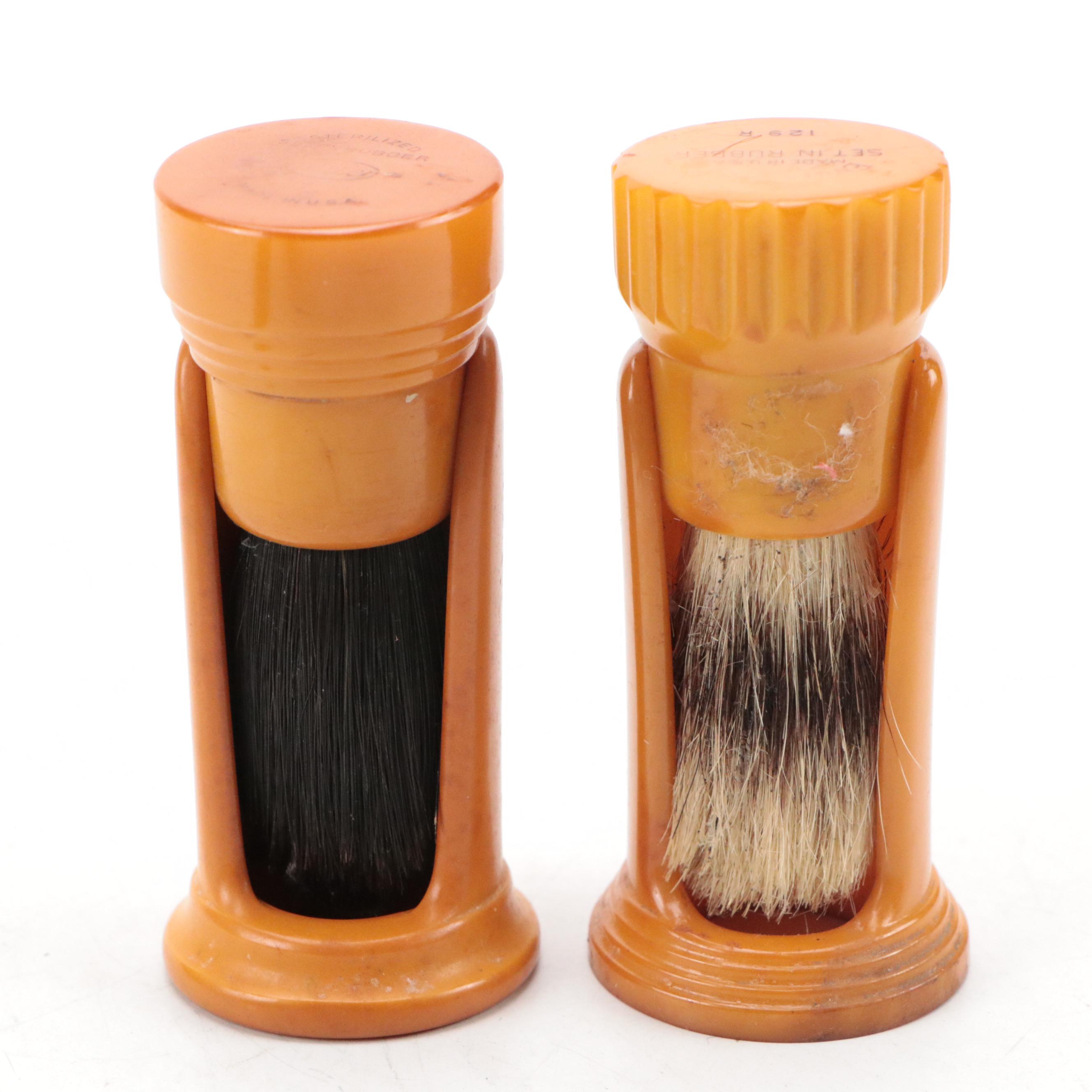 Fuller Bakelite Shaving Brushes with Table Accessories