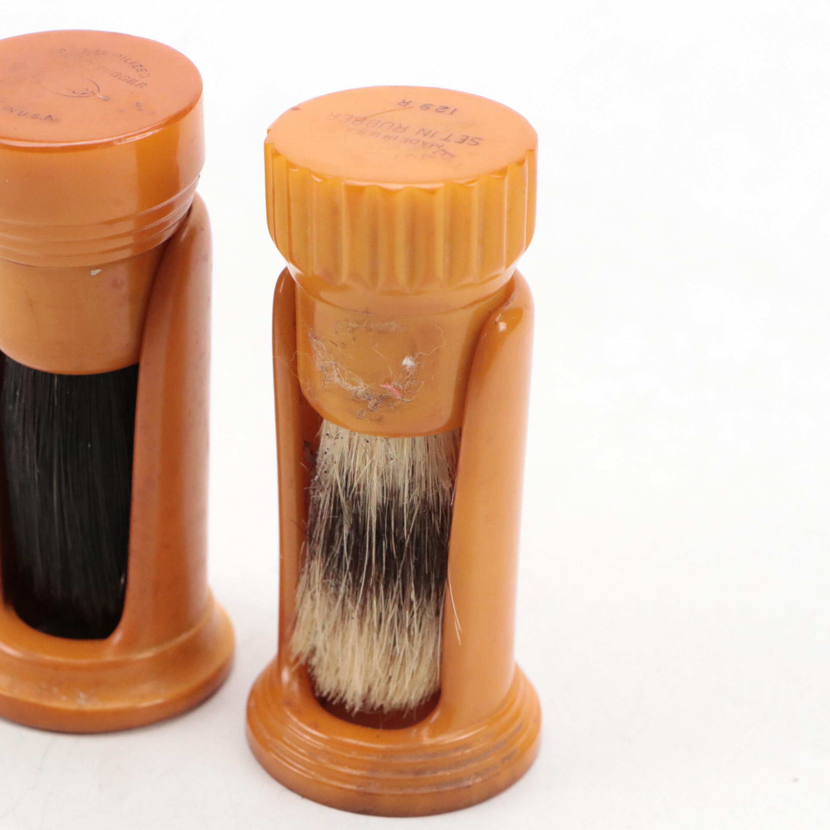 Fuller Bakelite Shaving Brushes with Table Accessories