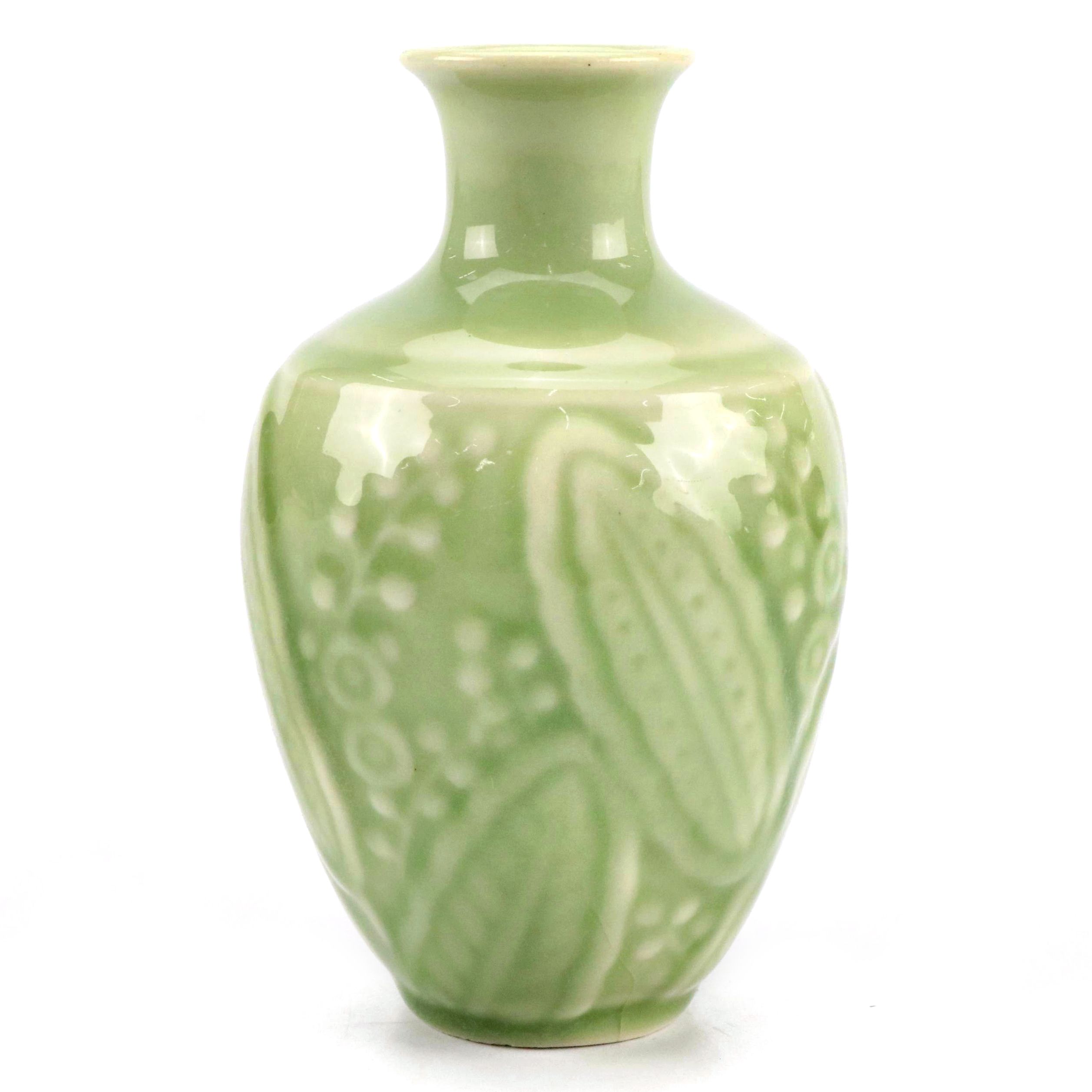 Rookwood Pottery Green Celadon Vase, Early to Mid-20th Century