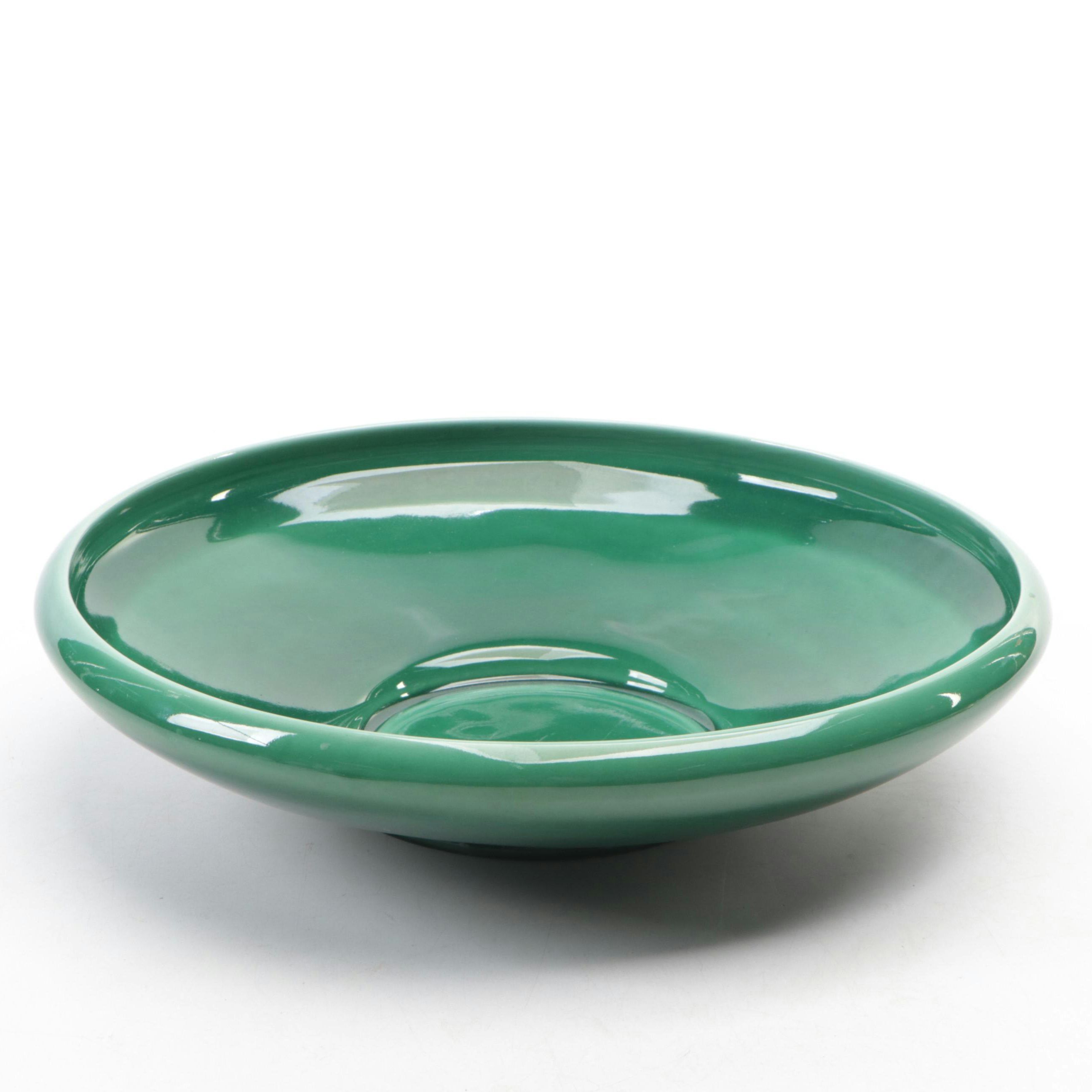 Rookwood Pottery Jade Green Bowl, 1951