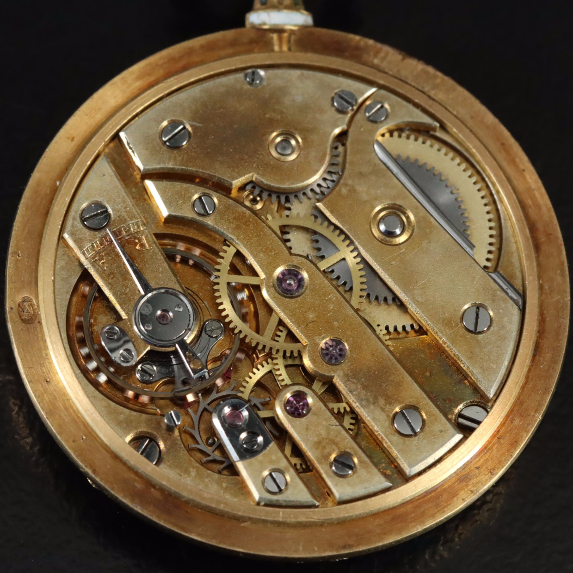 Antique Fabergé Pendant Watch with Box