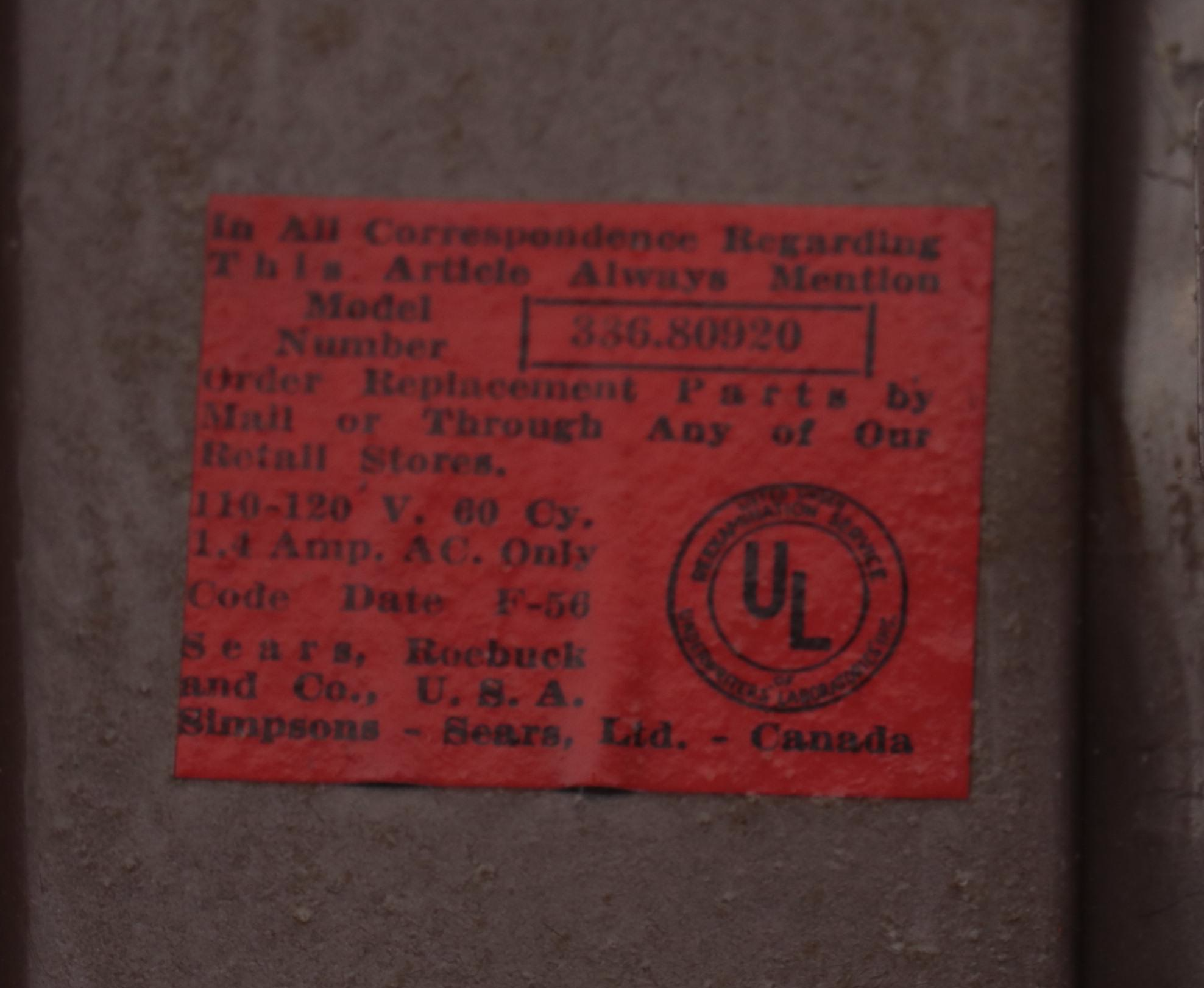 Kenmore Mid Century Modern Three-Speed Table Fan