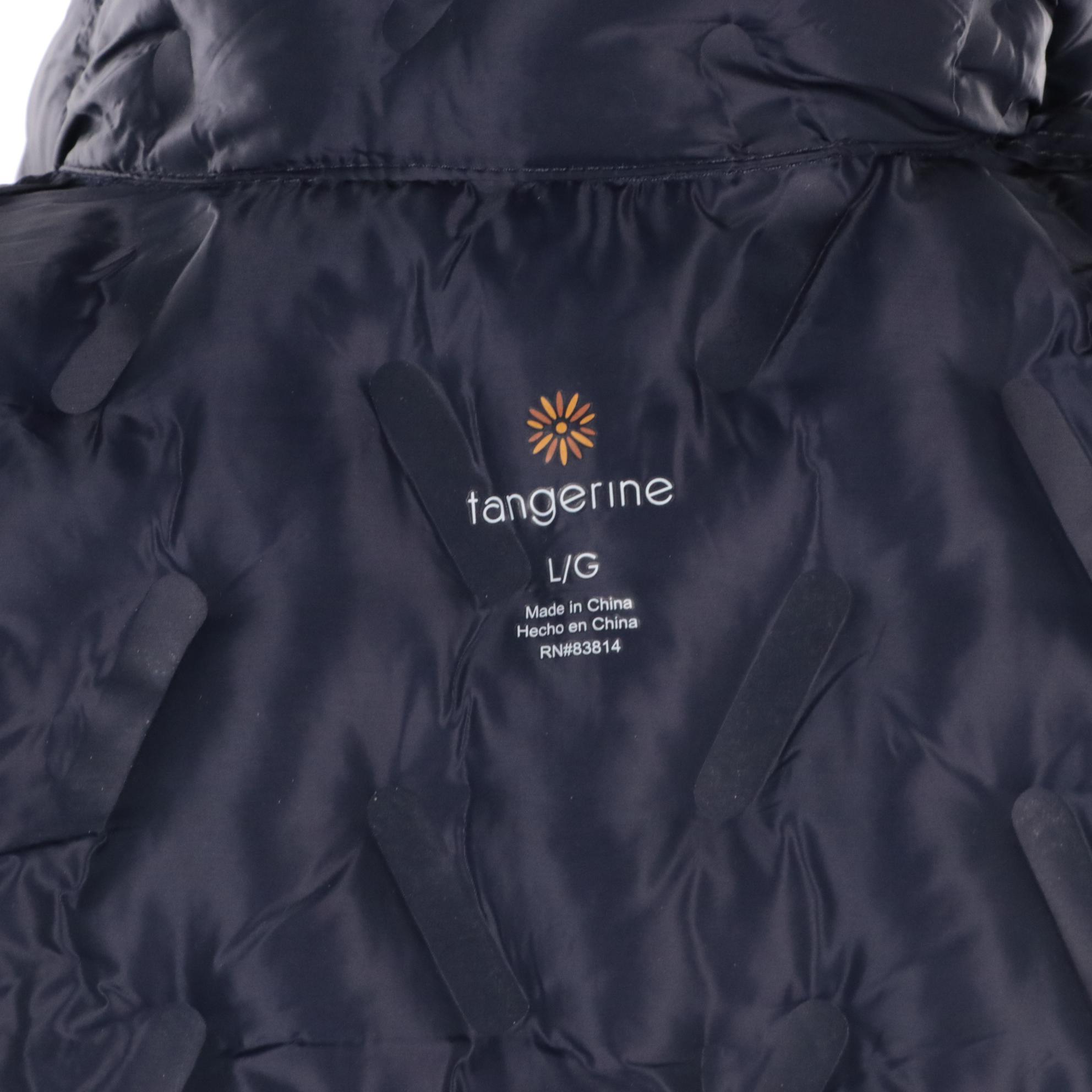 Skhoop Down Filled Puffer Vest and Midi Skirt Set with Tangerine Vest