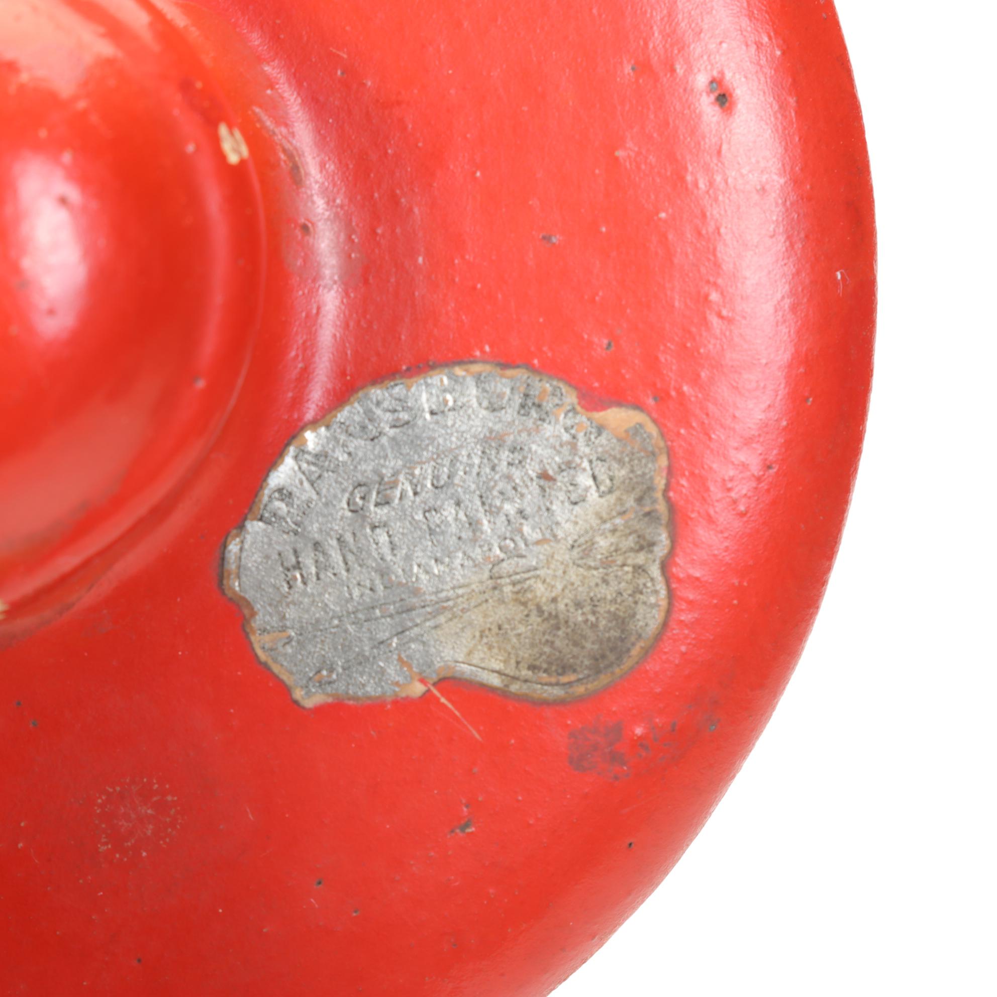 Ransburg Hand-Painted Pottery Cookie Jar, Mid to Late 20th Century