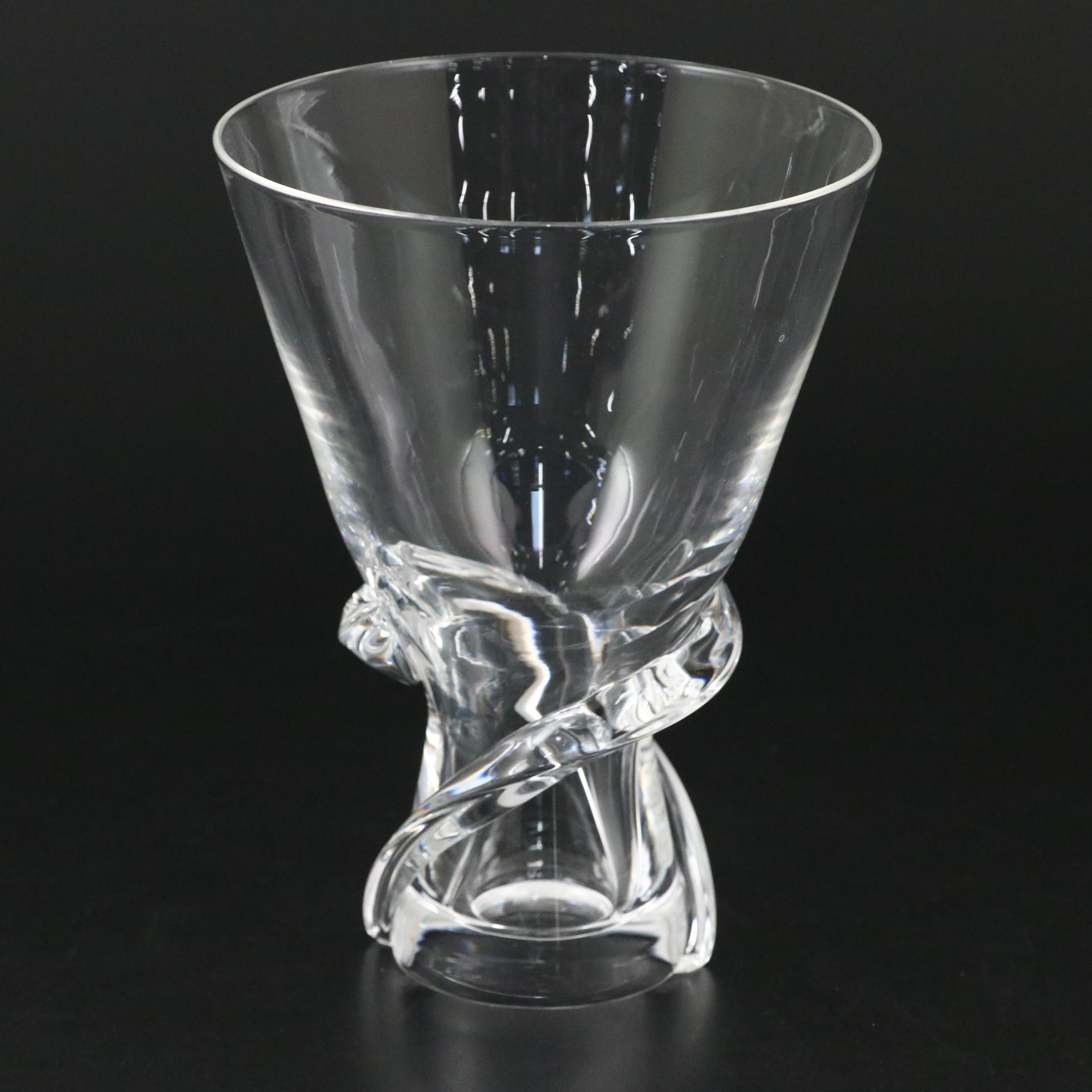 Steuben Art Glass "Spiral" Vase Designed by Donald Pollard, Mid/Late 20th C.
