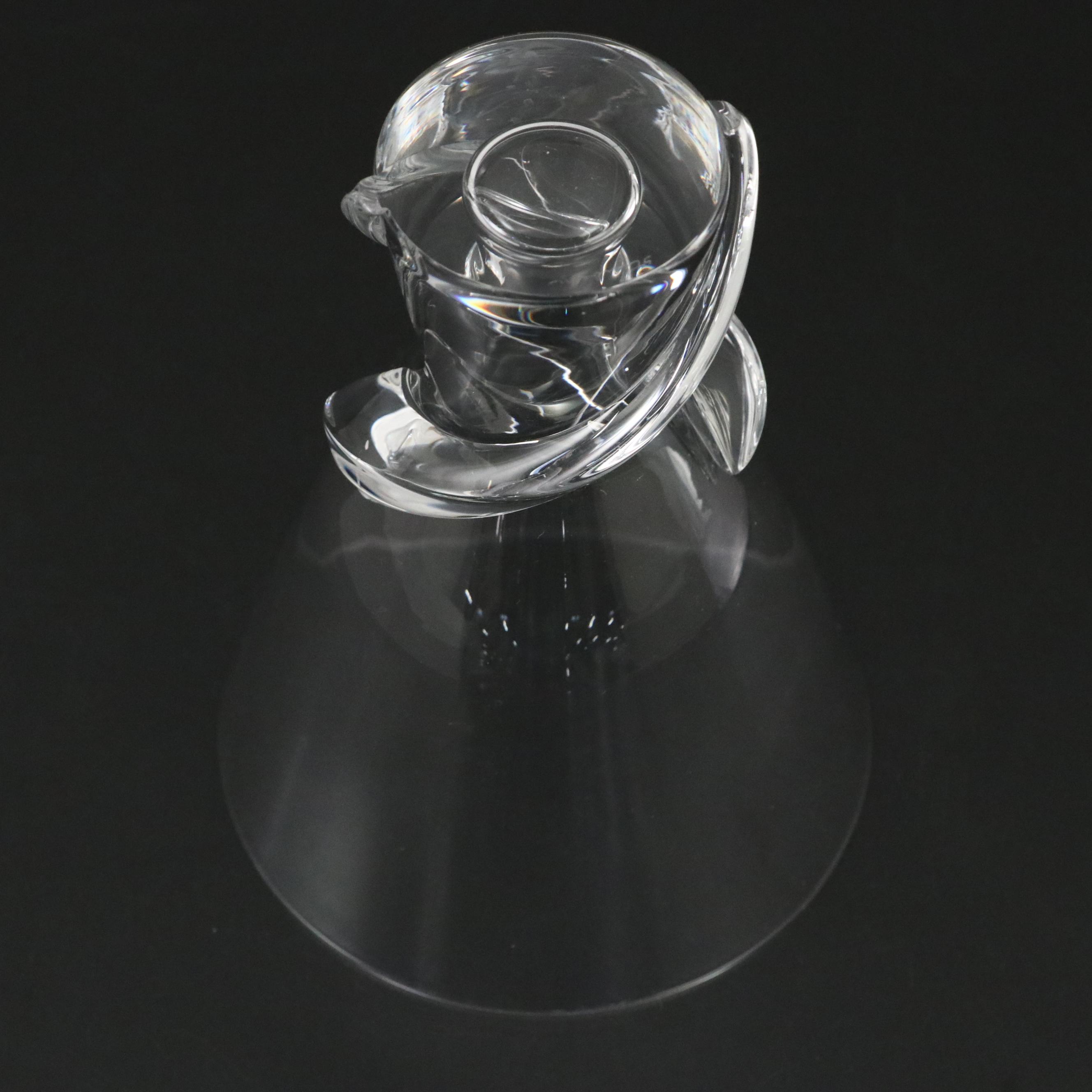 Steuben Art Glass "Spiral" Vase Designed by Donald Pollard, Mid/Late 20th C.