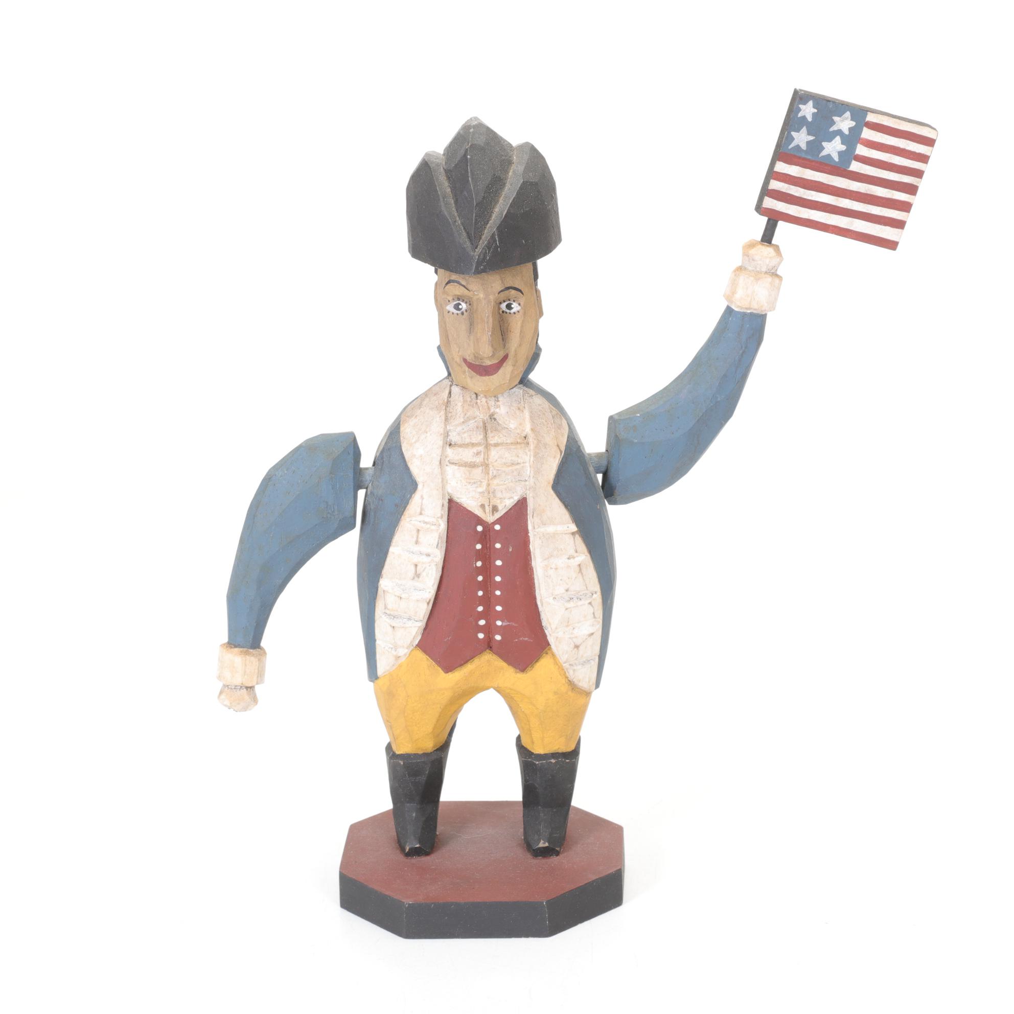 Patriotic Decor Featuring Uncle Sam Figure and More
