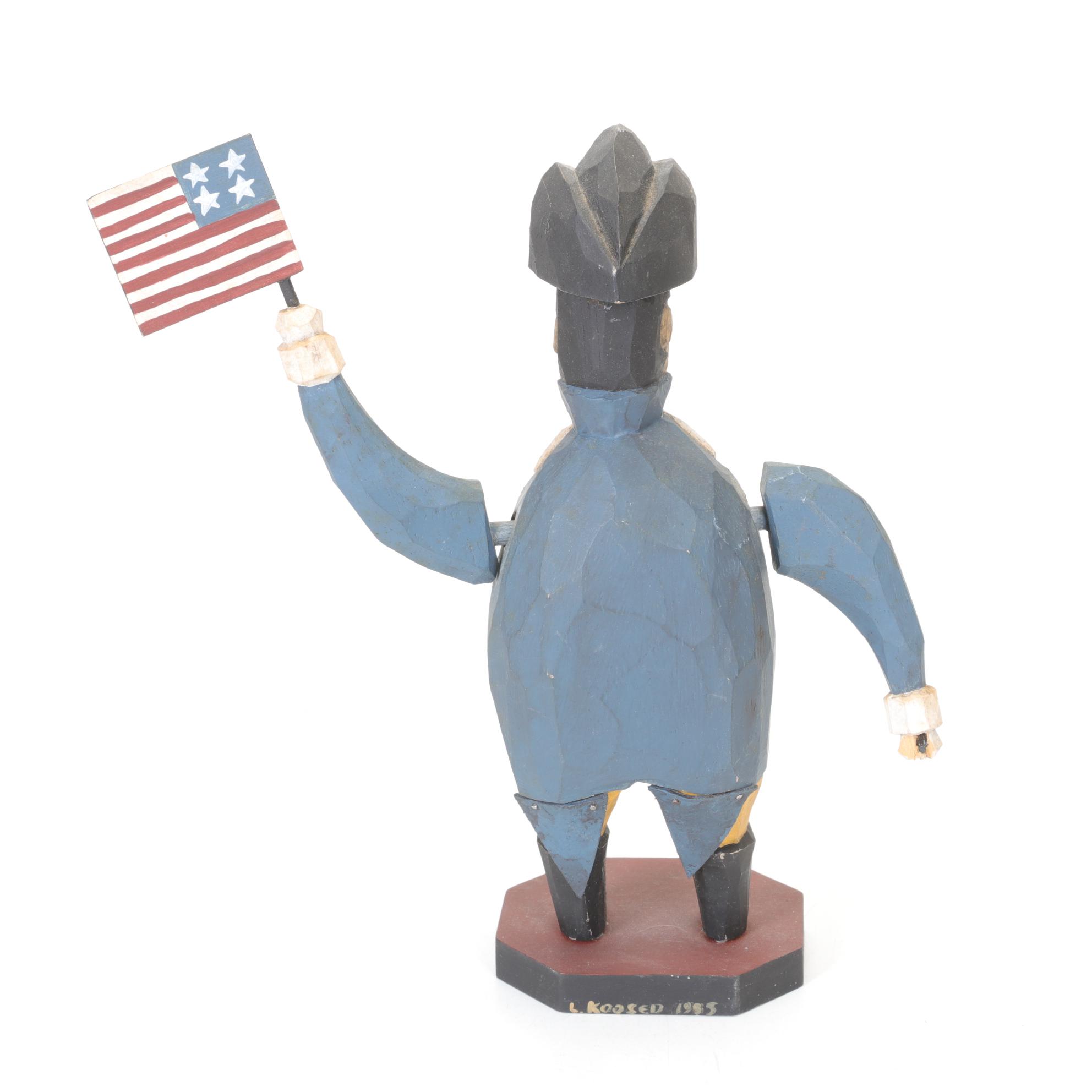 Patriotic Decor Featuring Uncle Sam Figure and More