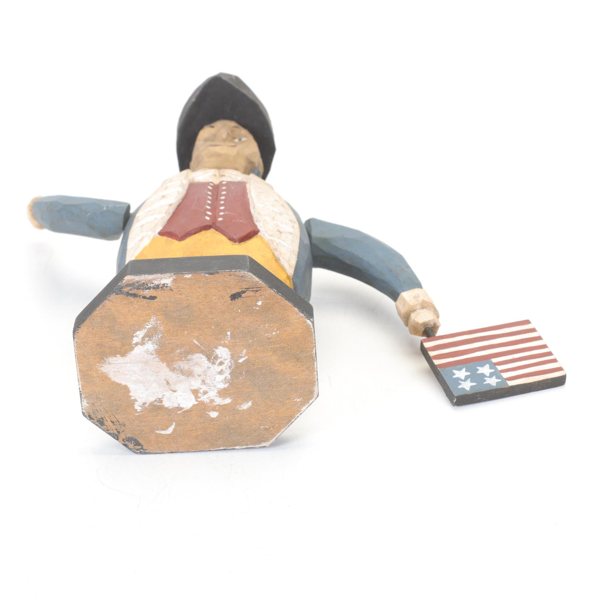 Patriotic Decor Featuring Uncle Sam Figure and More