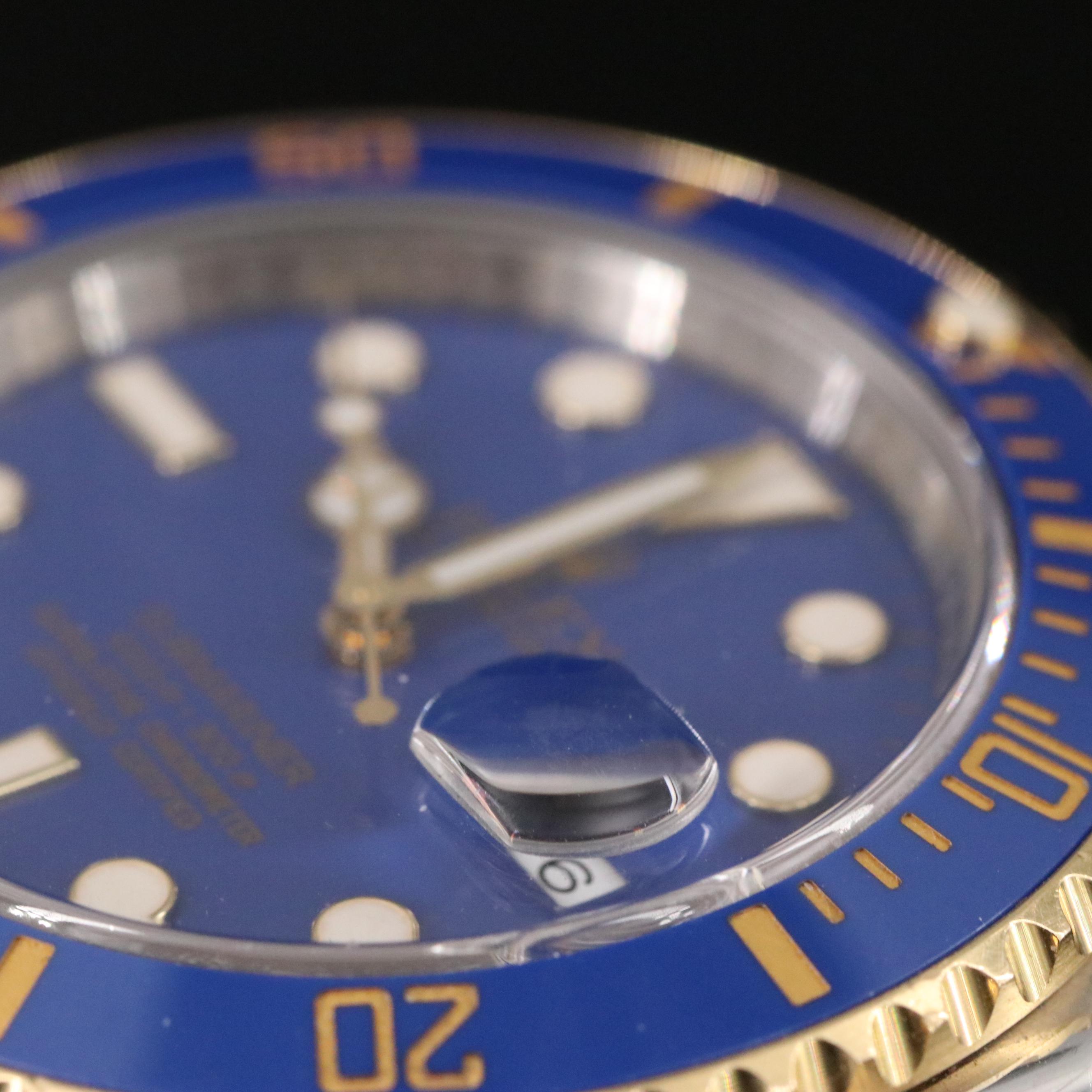 Rolex Submariner Date Blue Dial Two-Tone Watch