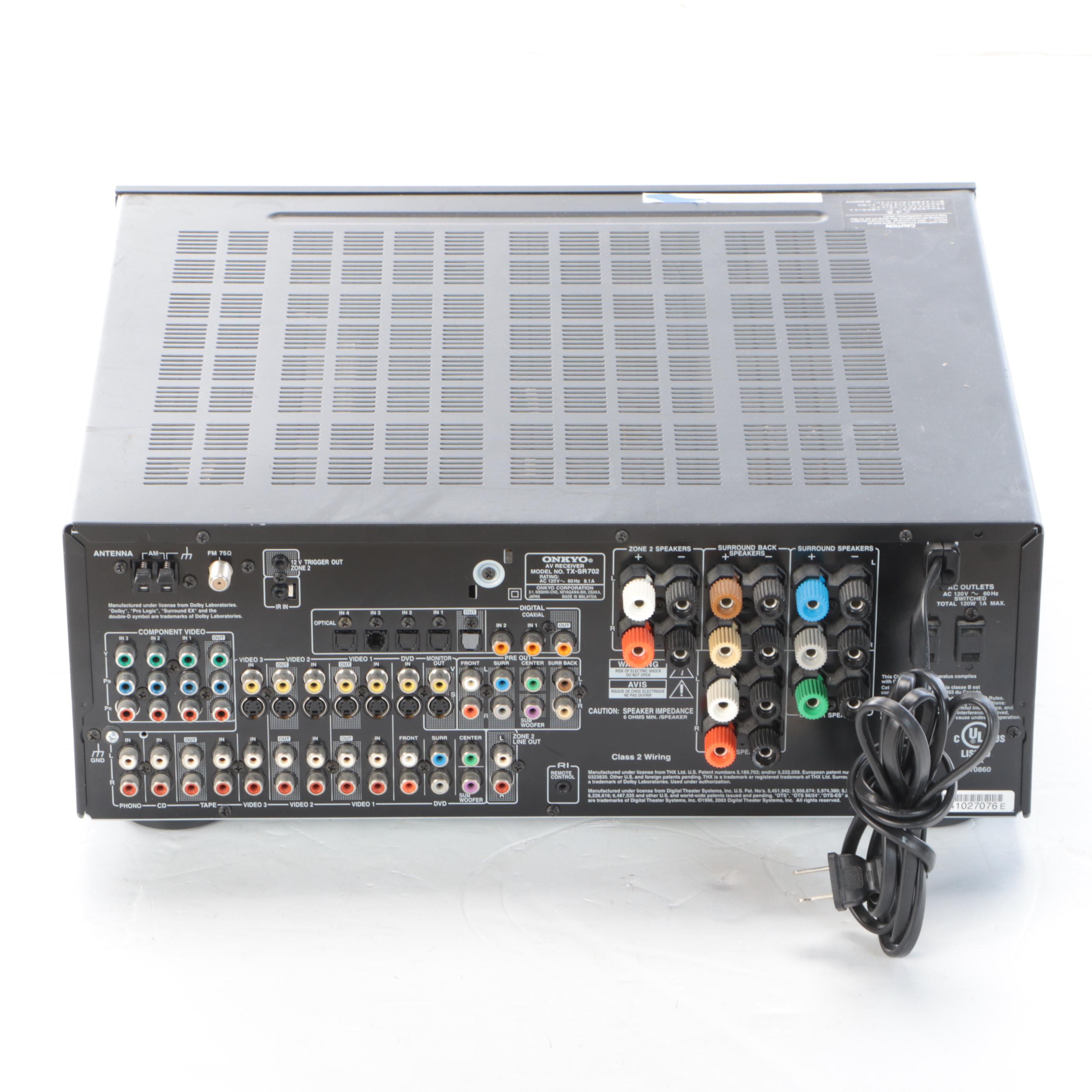Onkyo TX-SR702 AV Receiver