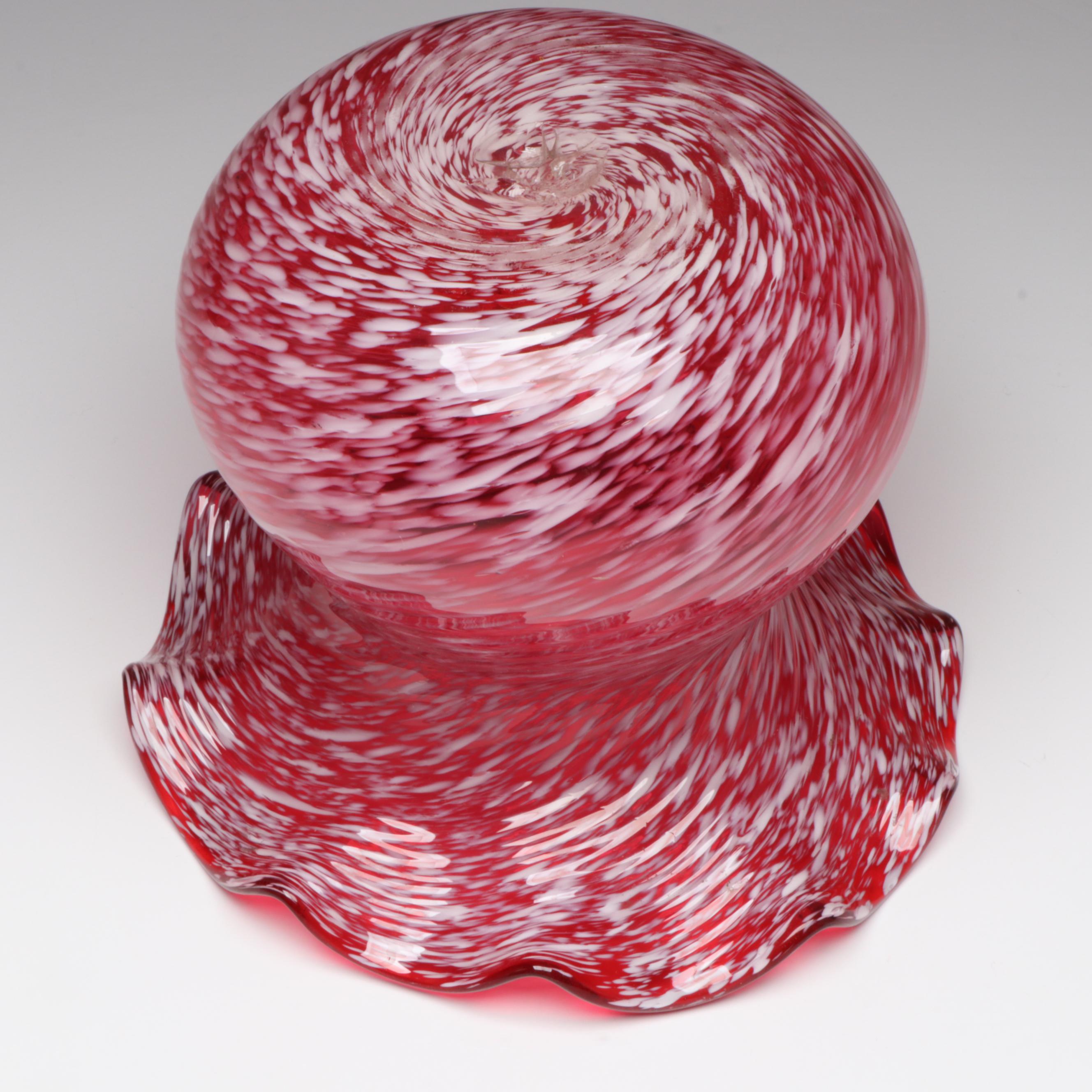 Bennett Glass Pitchers with Confetti Glass Vase, Mid to Late 20th Century