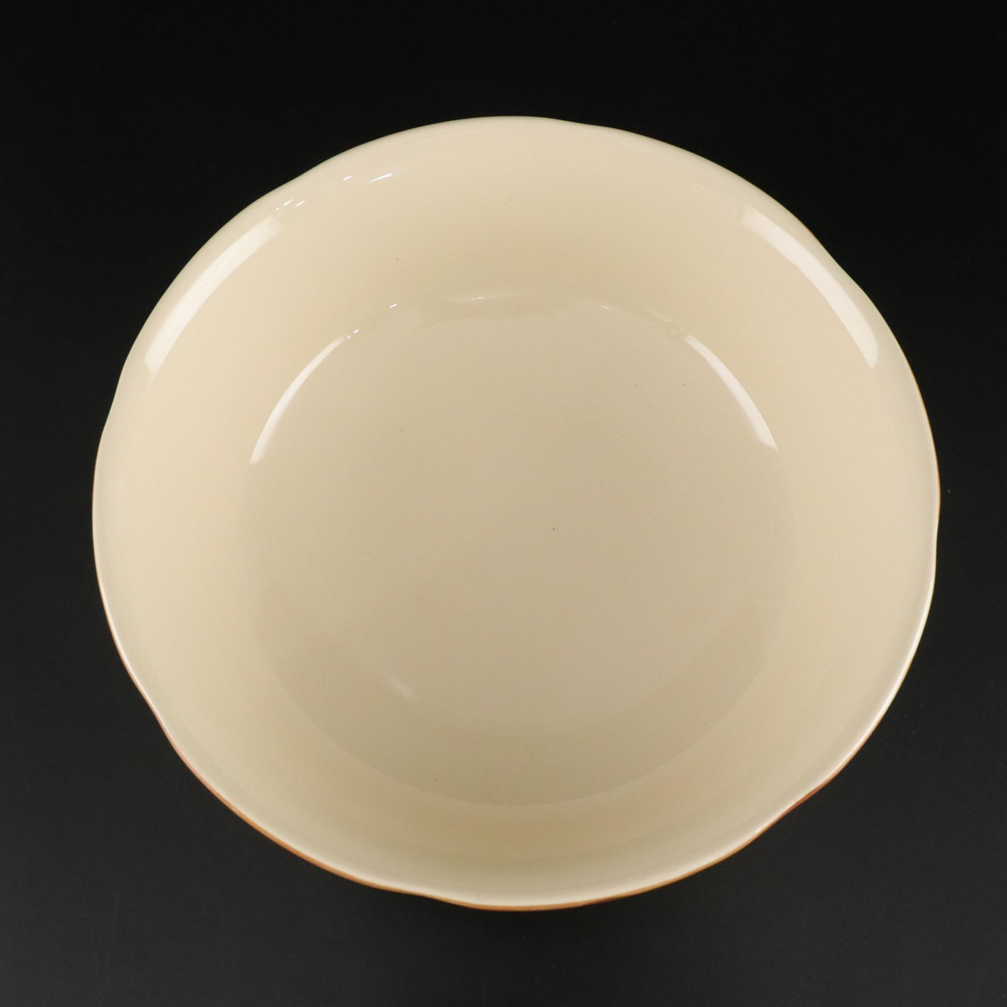 Franciscan "Apple" Footed Serving Bowl and Rim Soup Bowls