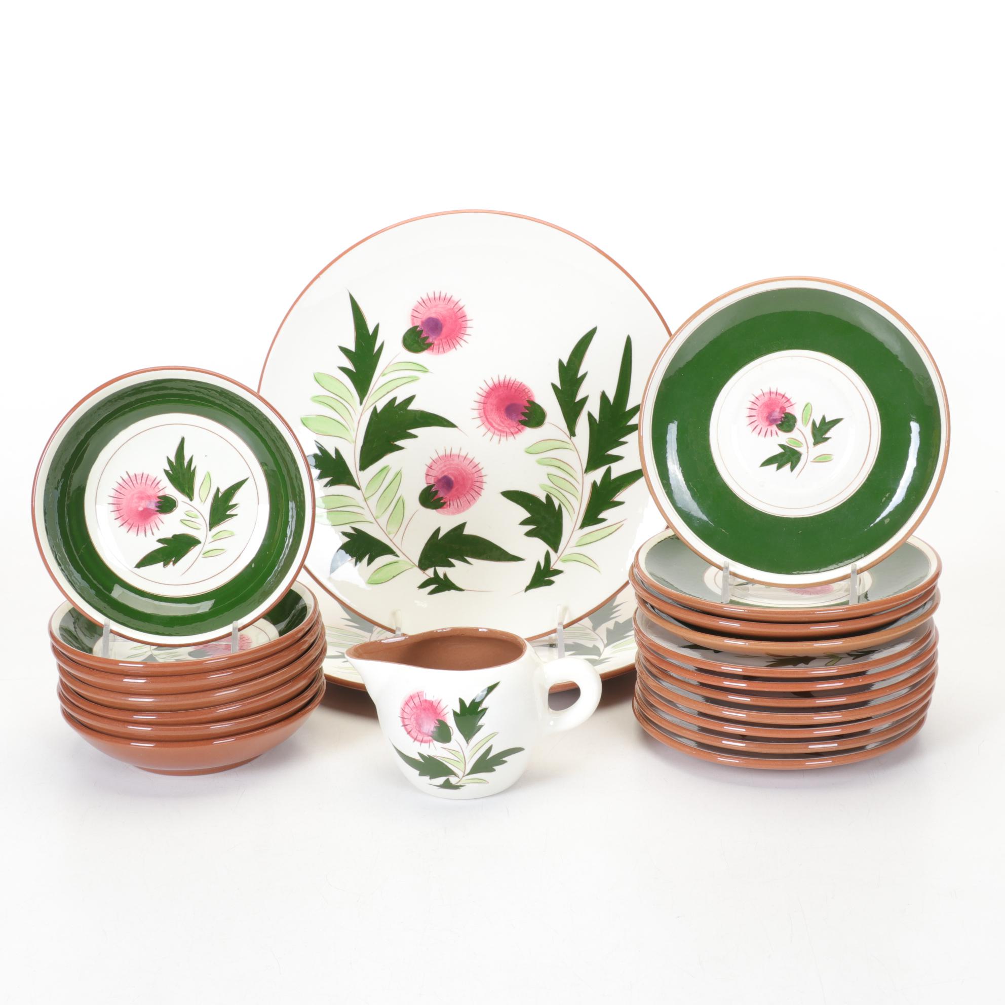 Stangl Pottery "Thistle" Ceramic Dinnerware Set