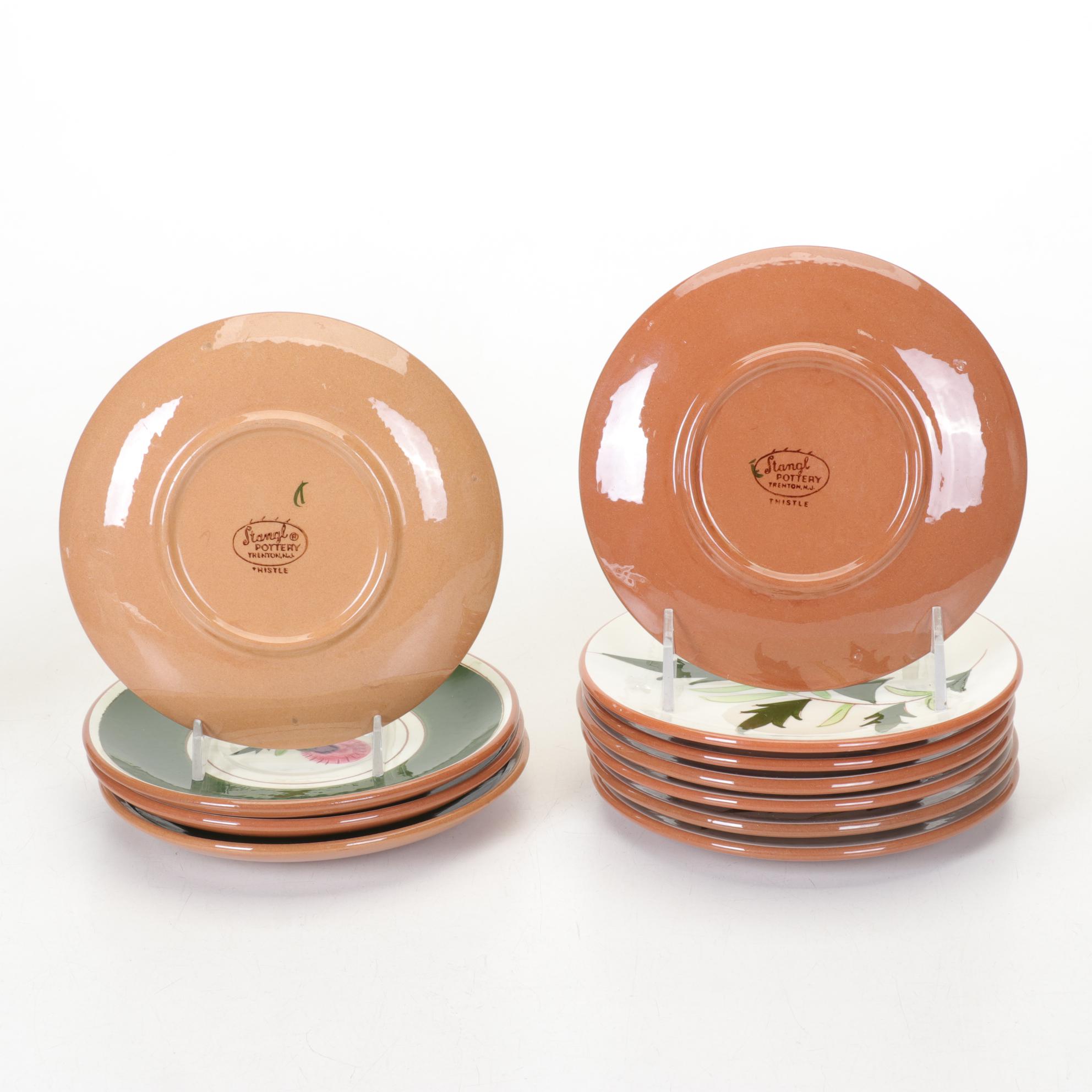 Stangl Pottery "Thistle" Ceramic Dinnerware Set