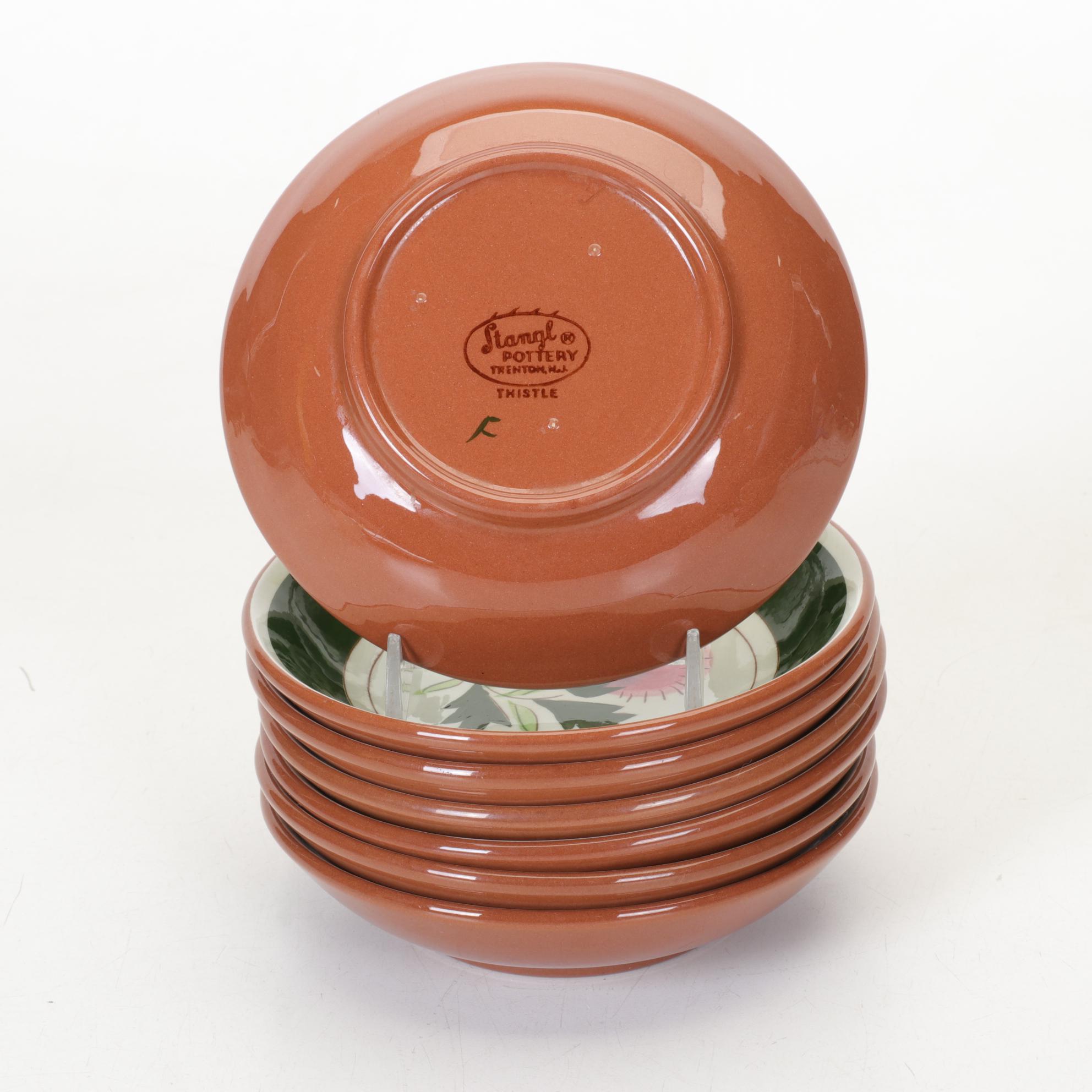Stangl Pottery "Thistle" Ceramic Dinnerware Set