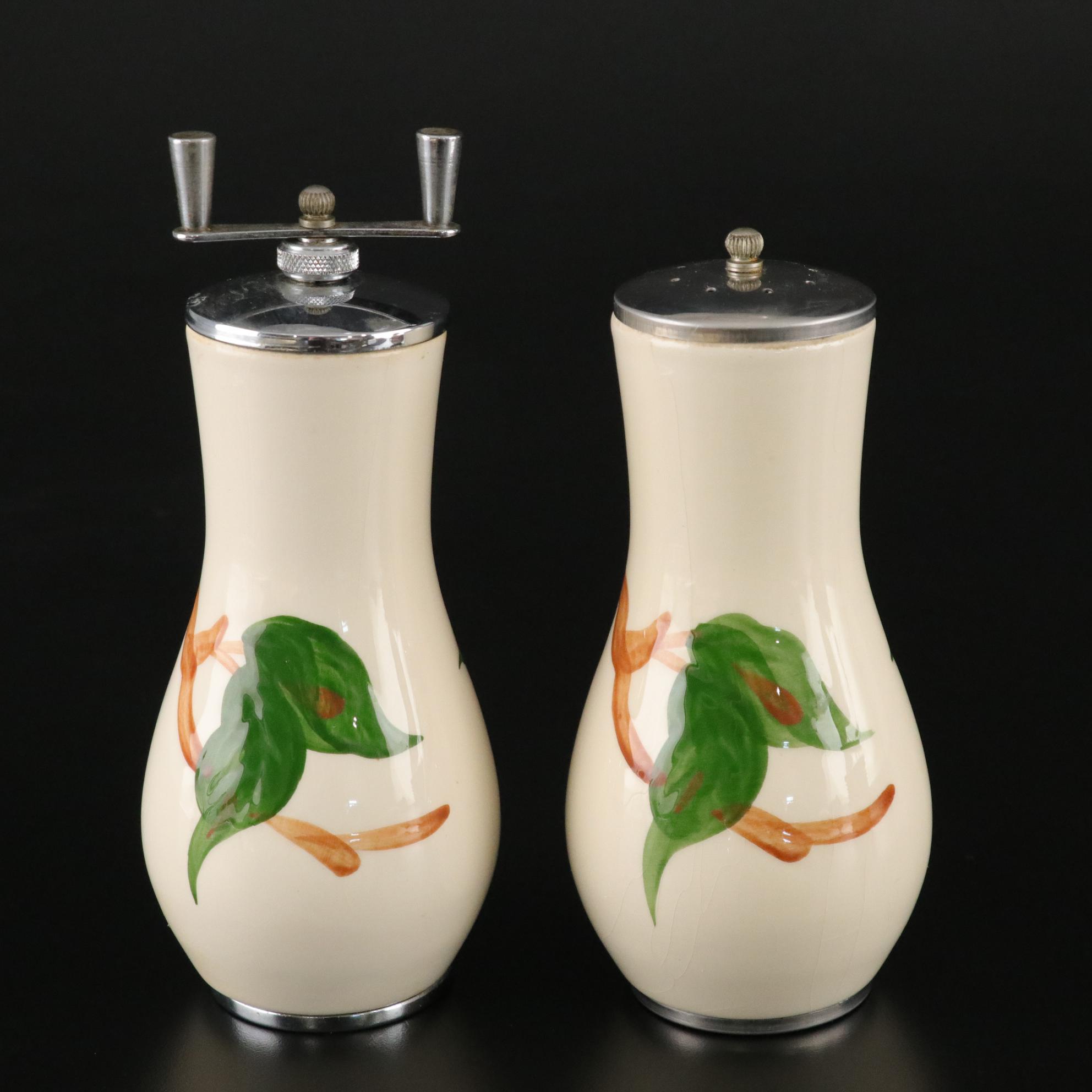 Franciscan "Apple" Pepper Grinder and Salt Shaker with Berry Bowl Set