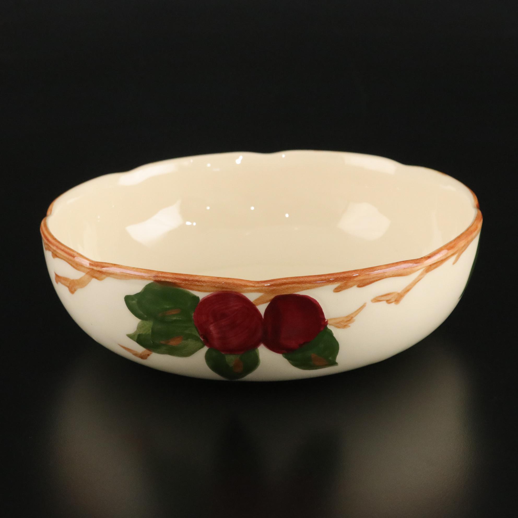 Franciscan "Apple" Pepper Grinder and Salt Shaker with Berry Bowl Set