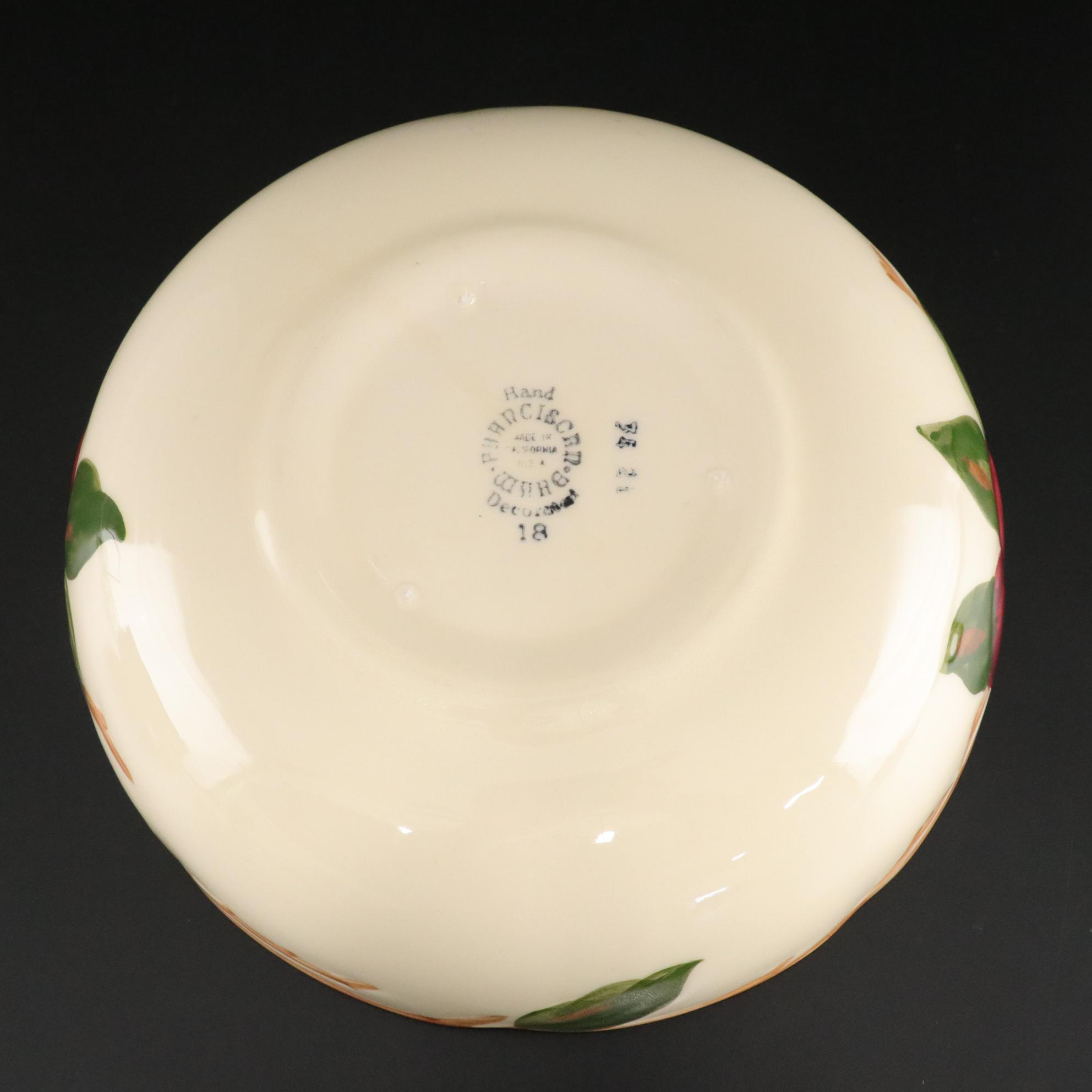 Franciscan "Apple" Pepper Grinder and Salt Shaker with Berry Bowl Set