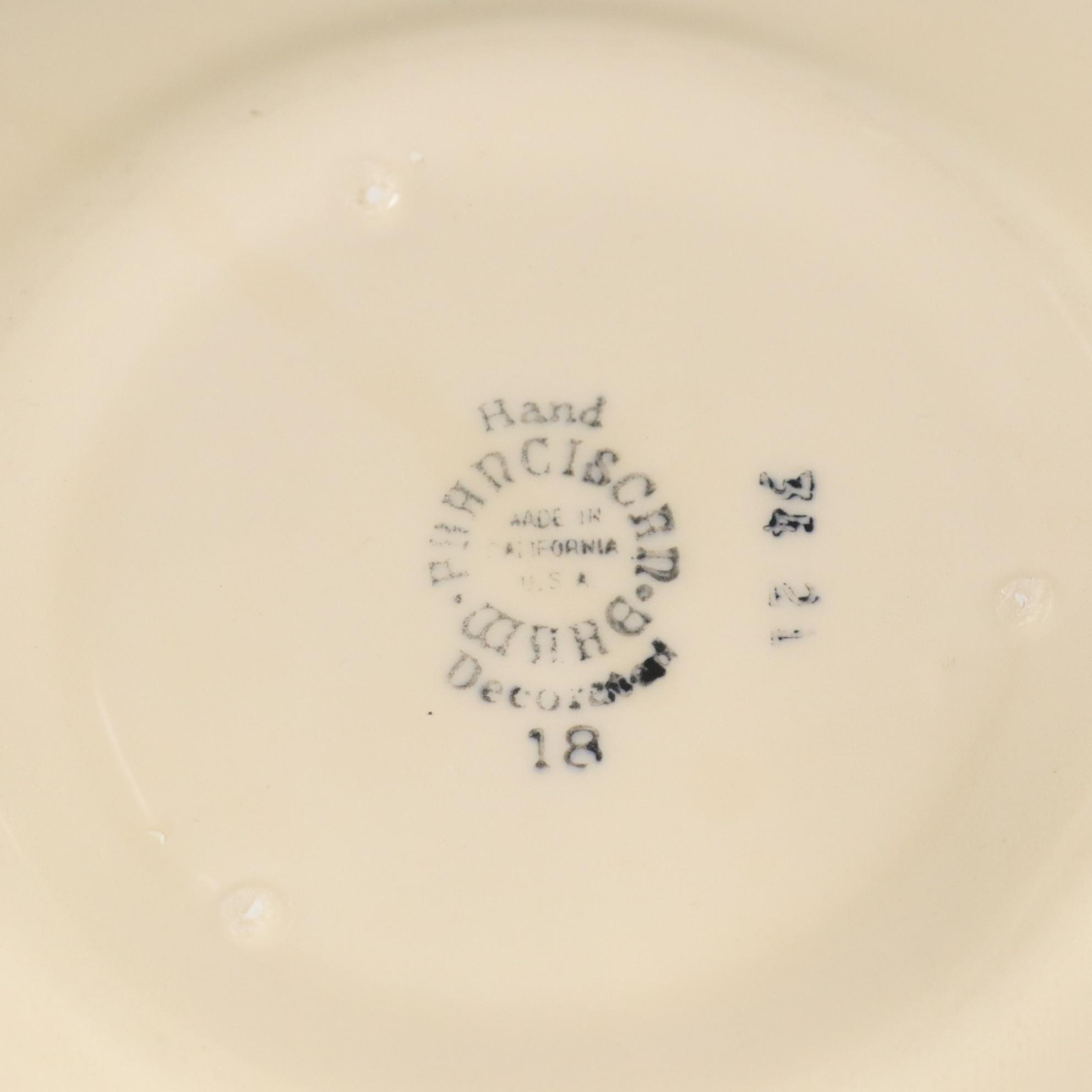 Franciscan "Apple" Pepper Grinder and Salt Shaker with Berry Bowl Set