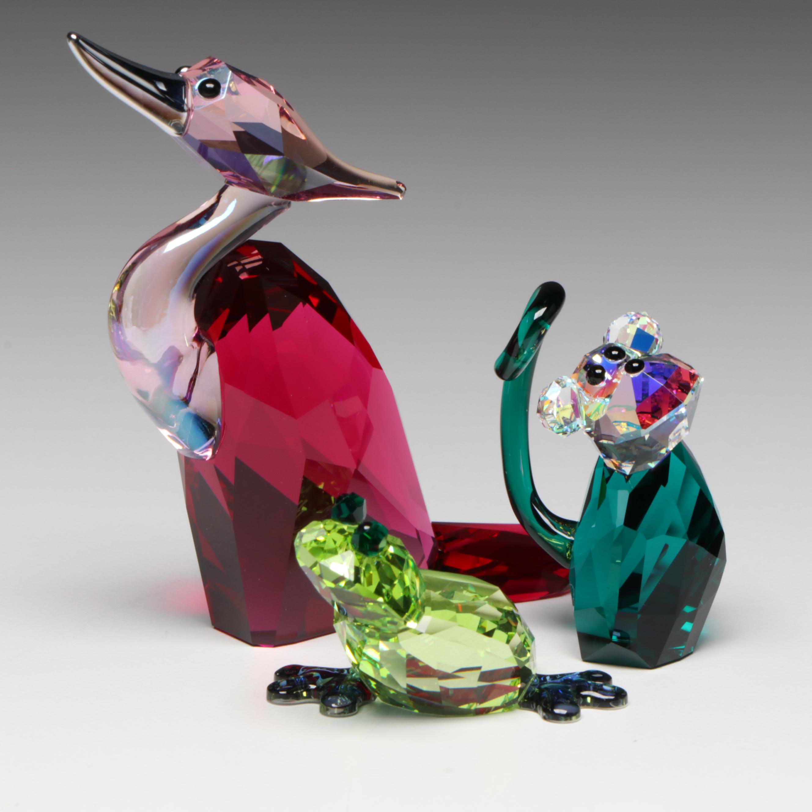 Swarovski The Lovlots "Romeo," "Rolly," and "Ginger on Broadway" Figurines