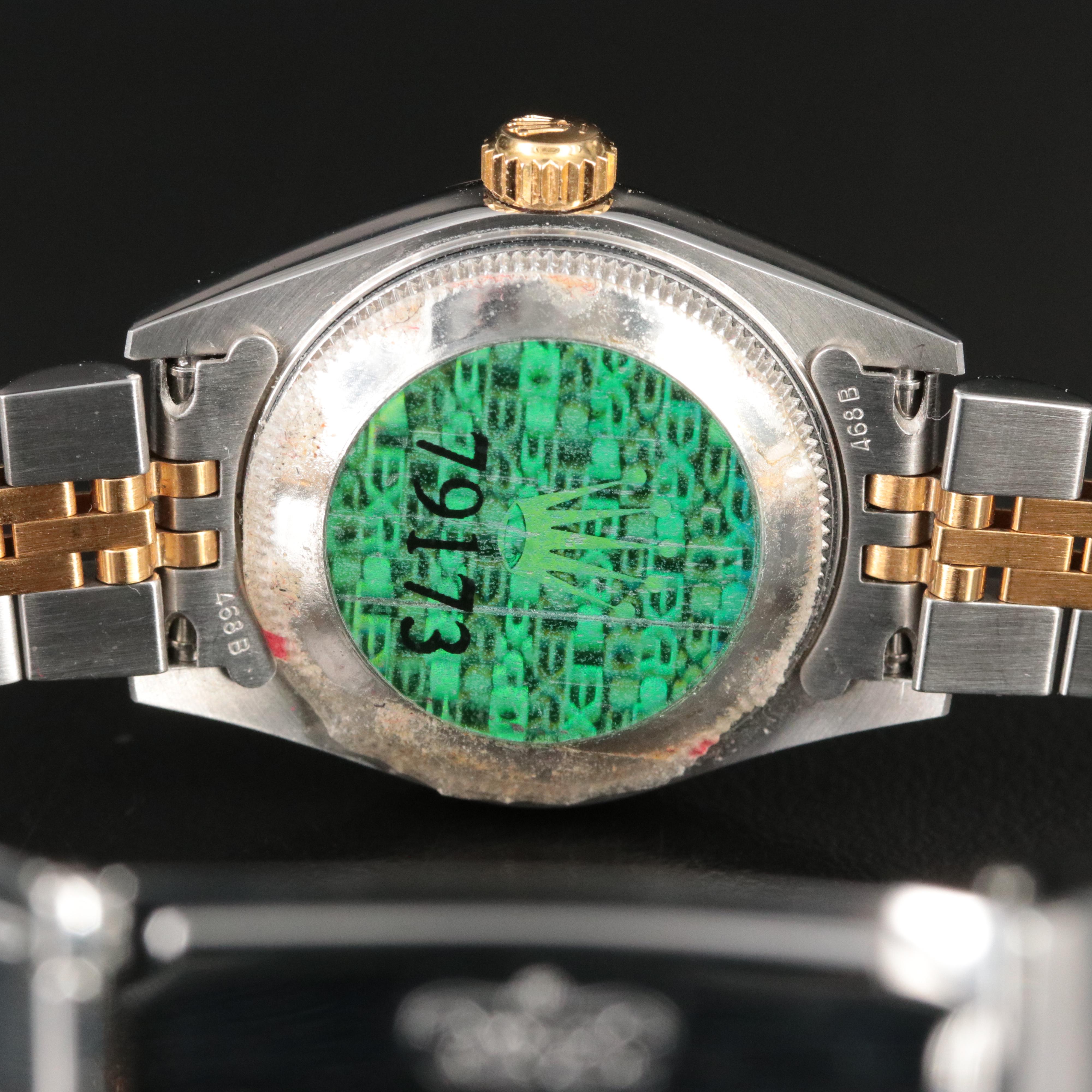 2001 Rolex Serti Factory Diamond Dial Datejust Watch