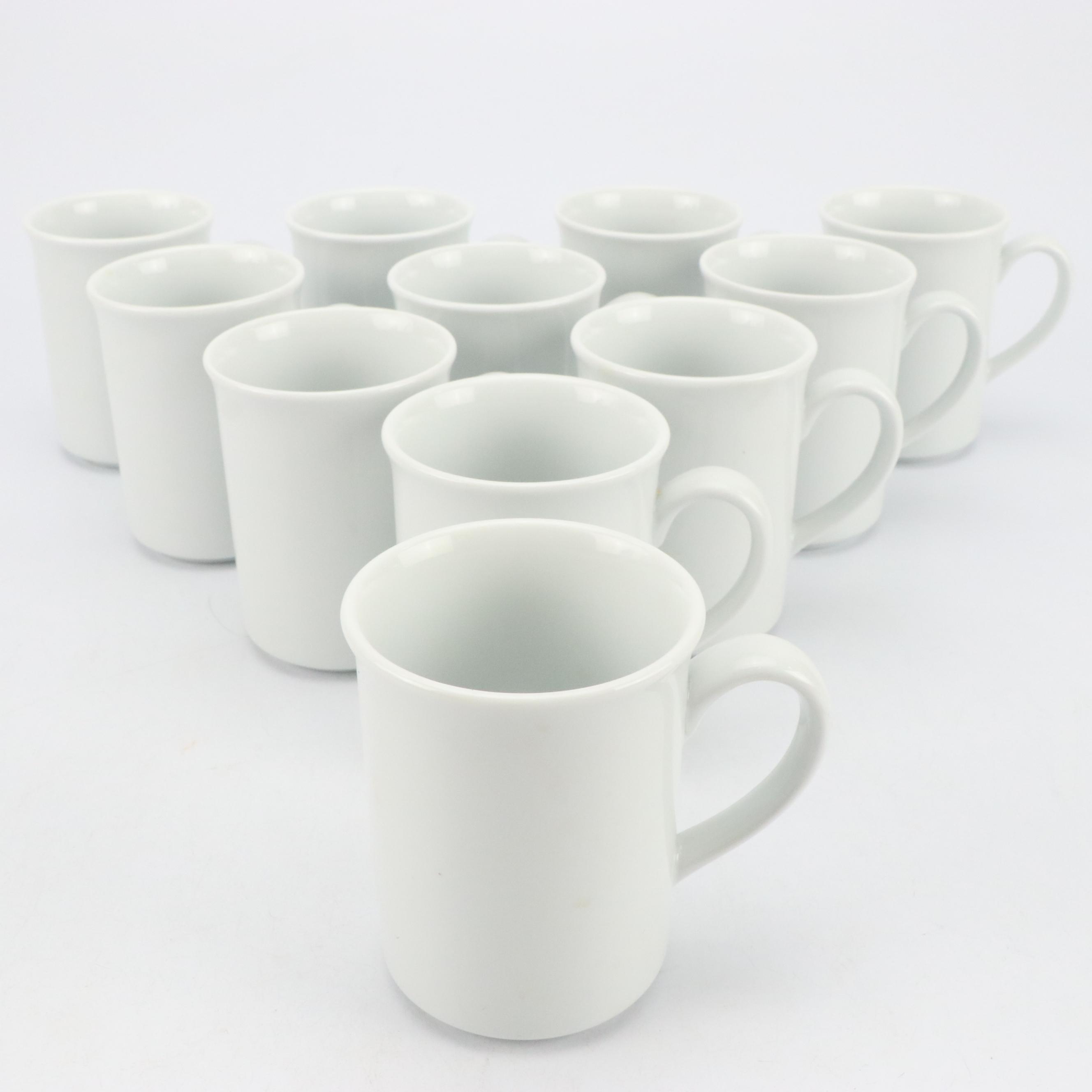 L.L. Bean "Blueberry" Ceramic Salad Plates and Dinner Plates with Other Mugs