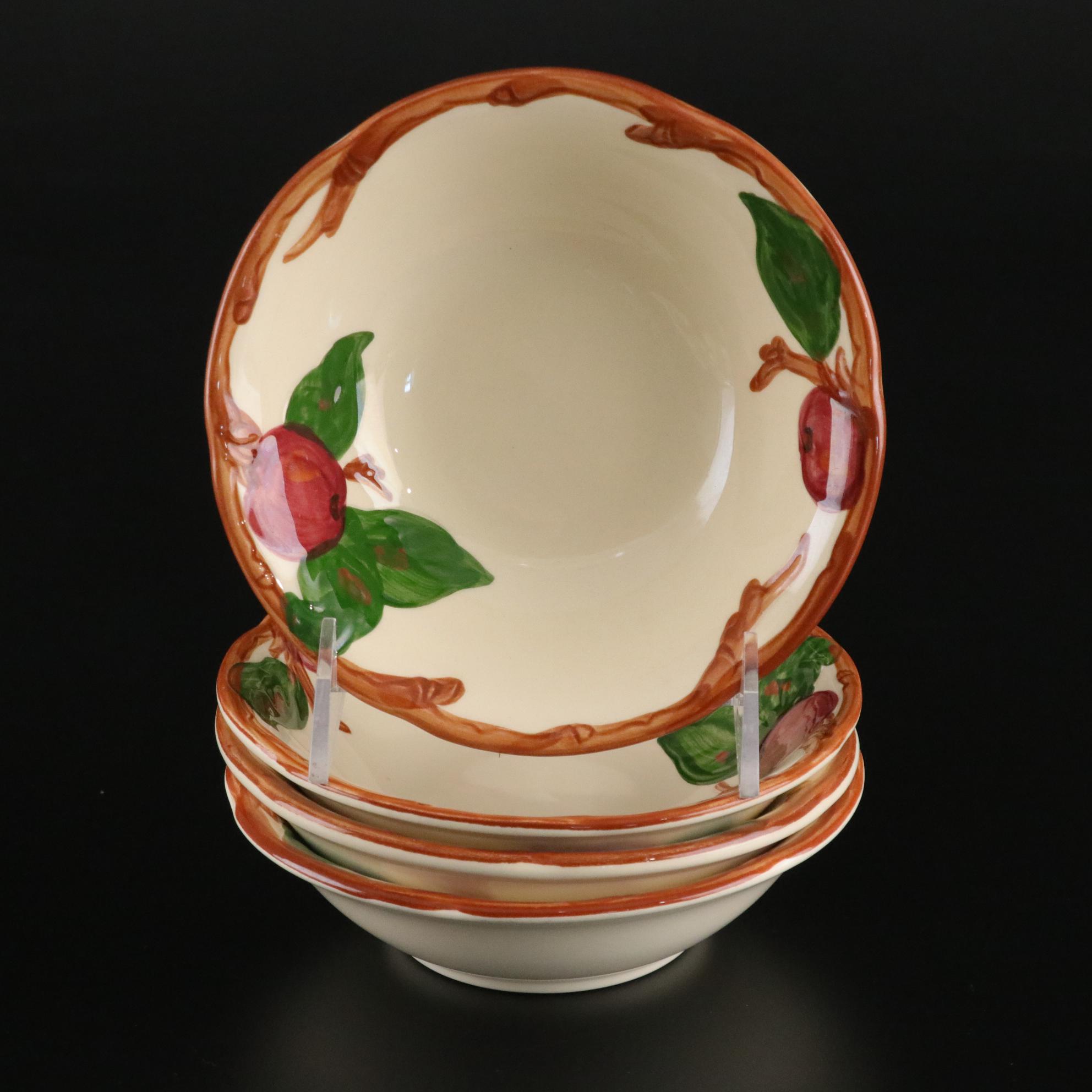 Franciscan "Apple" Five-Piece Dinner Service for Four