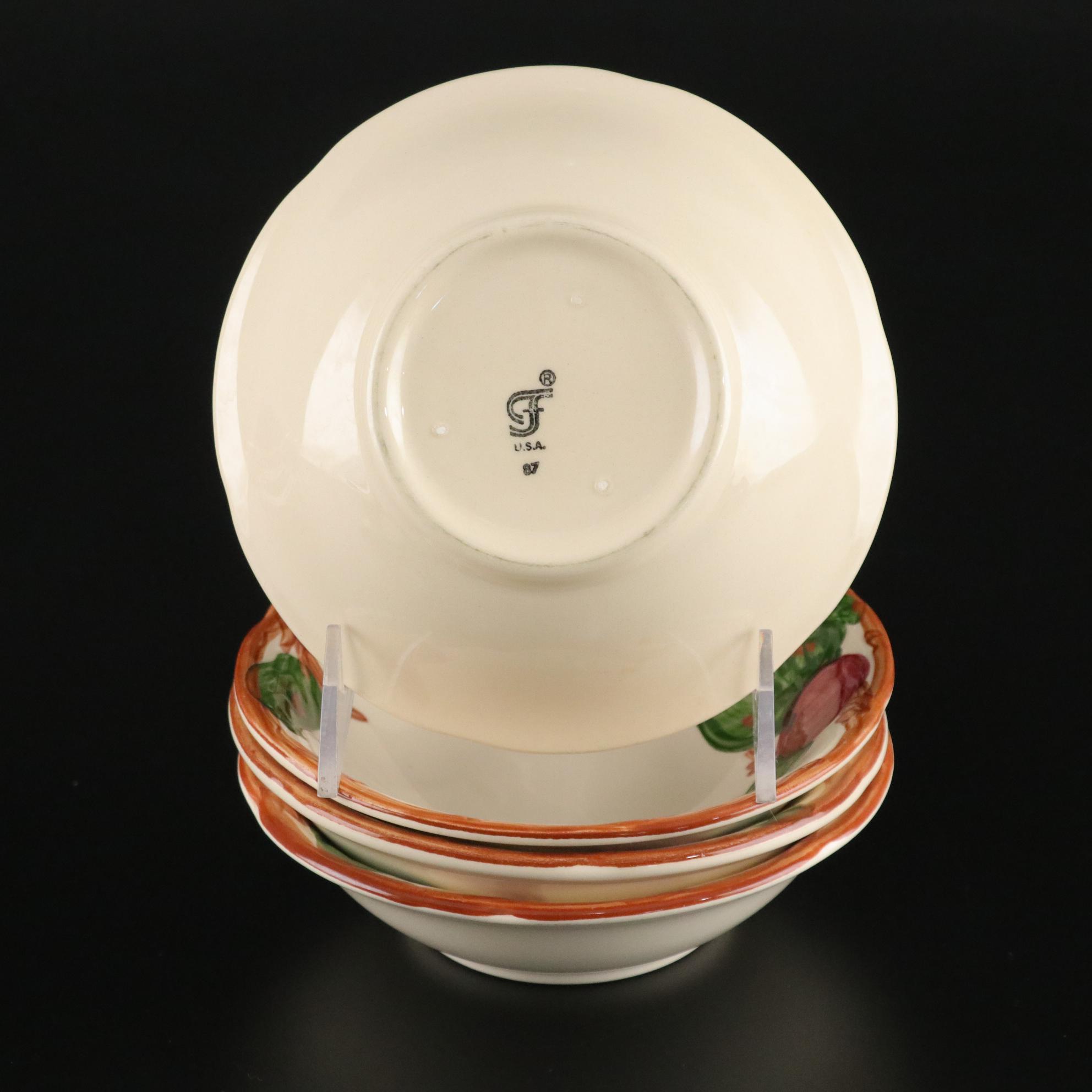 Franciscan "Apple" Five-Piece Dinner Service for Four