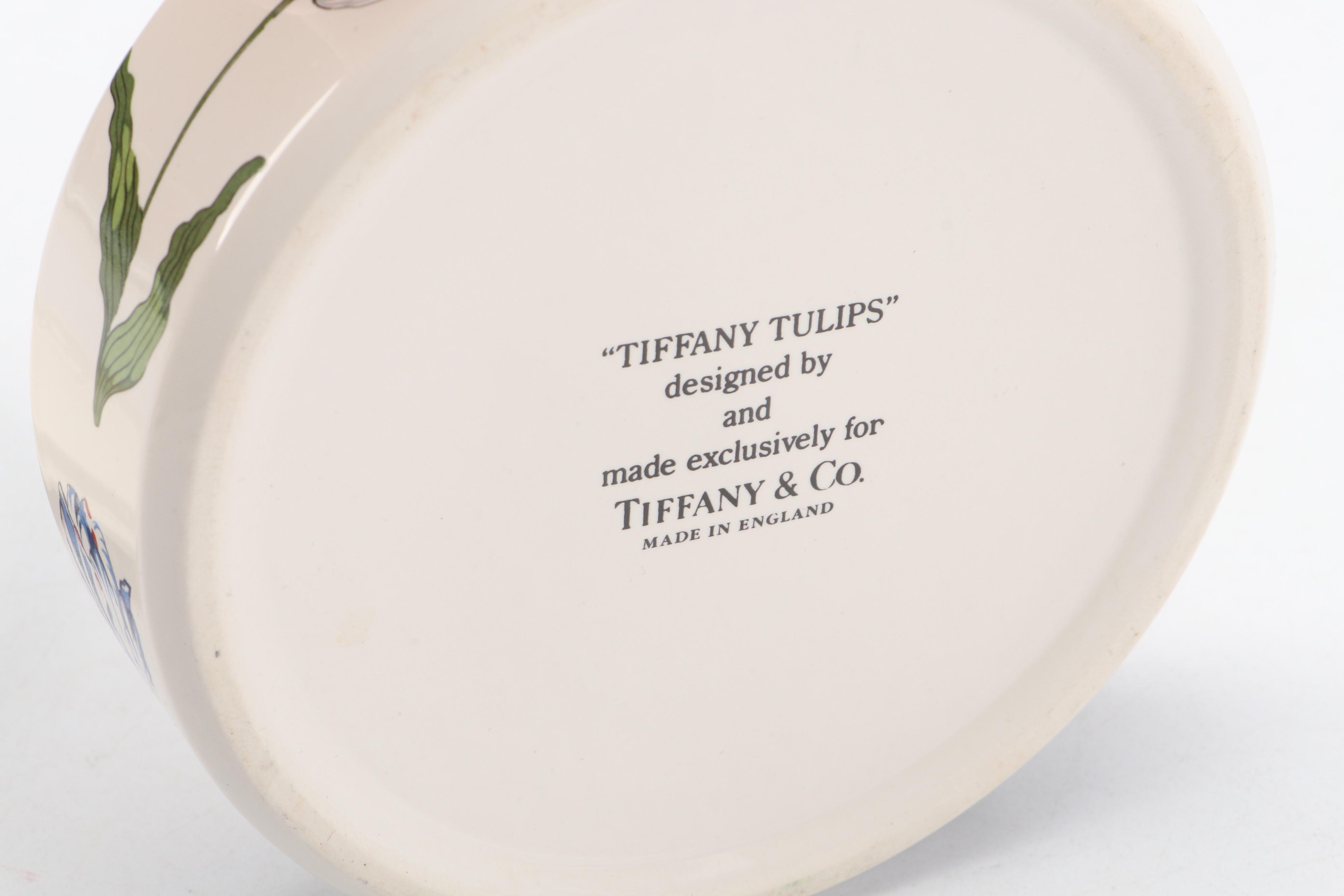 Tiffany & Co. "Tiffany Tulips" Round Ceramic Box