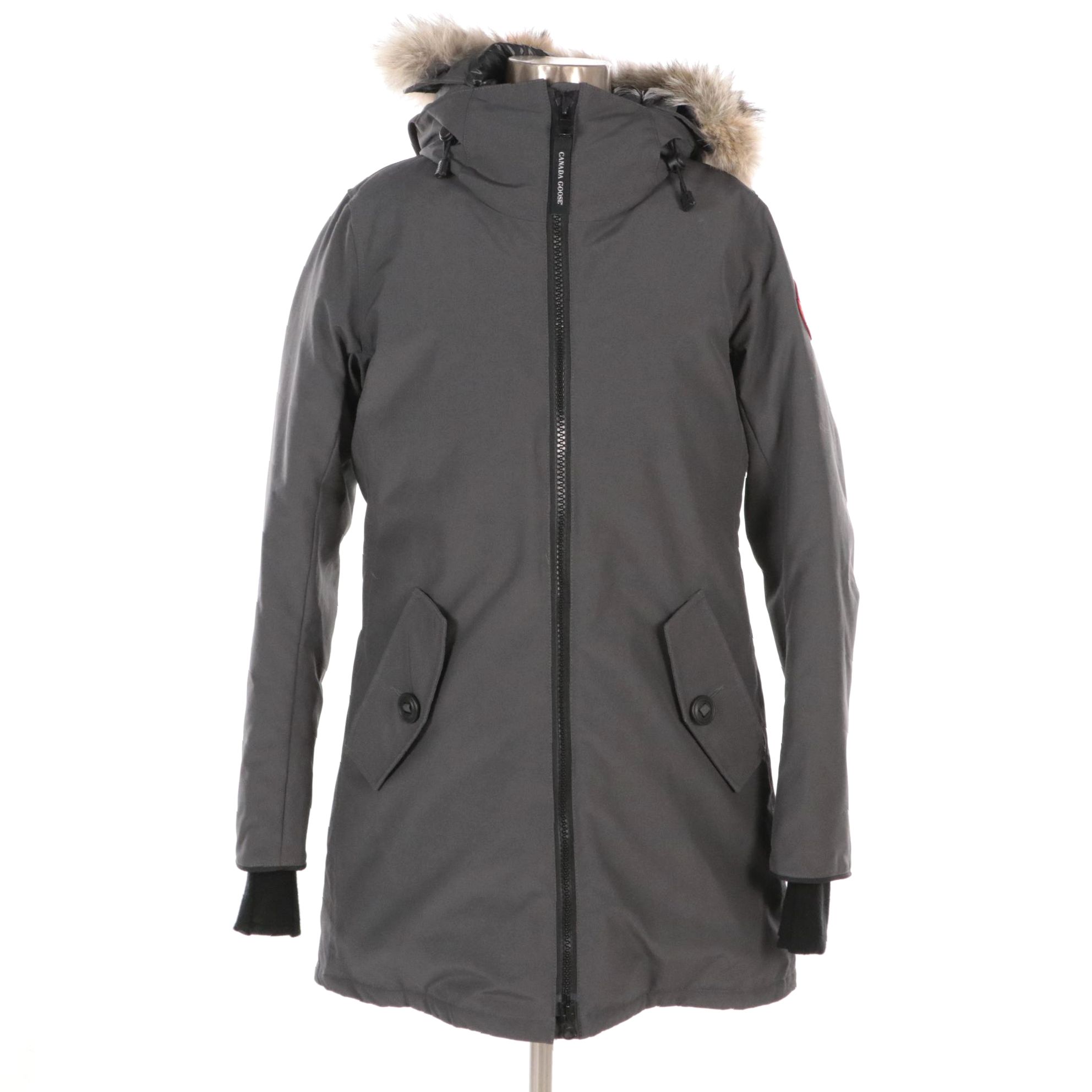 Canada Goose Rosemont Down Parka with Coyote Fur Hood Trim