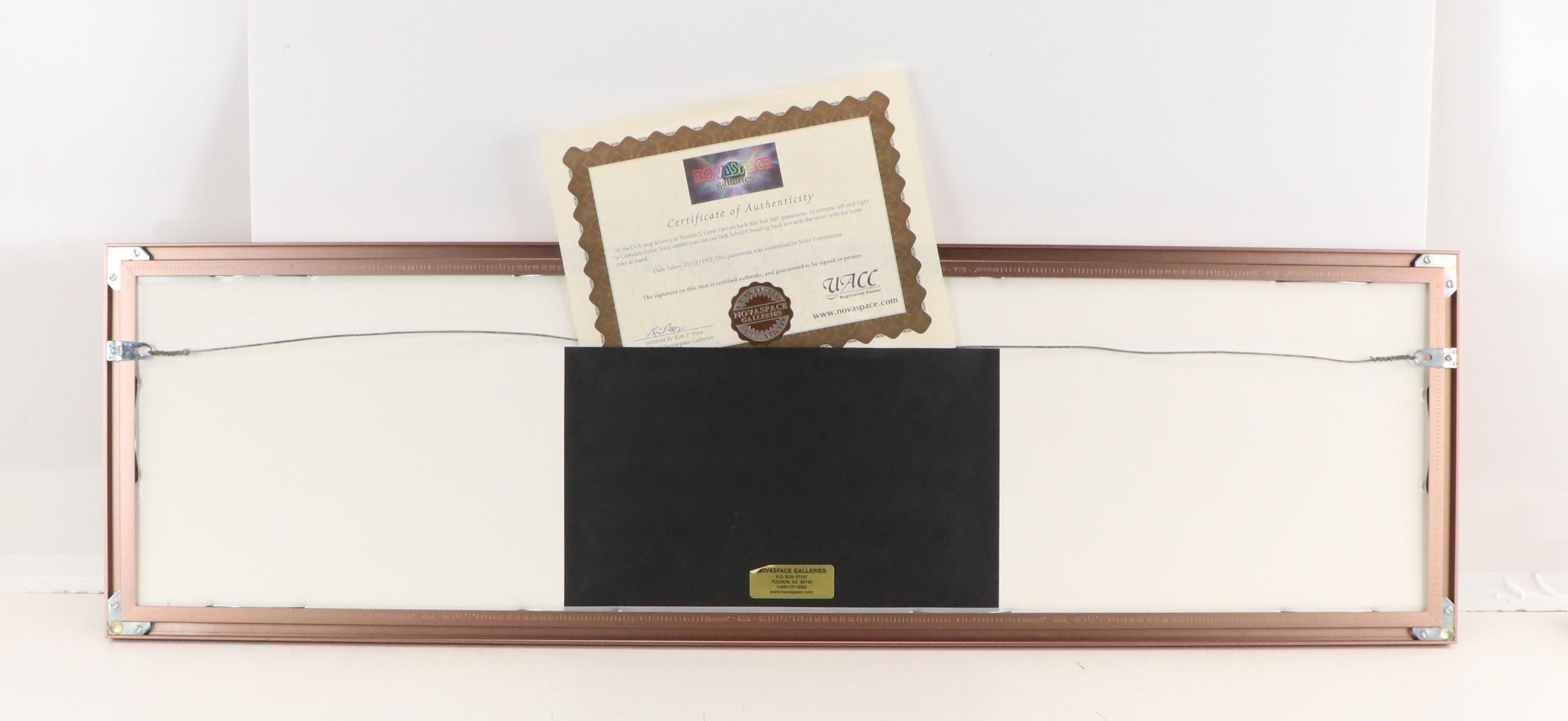 Gene Cernan Signed Lunar Panorama