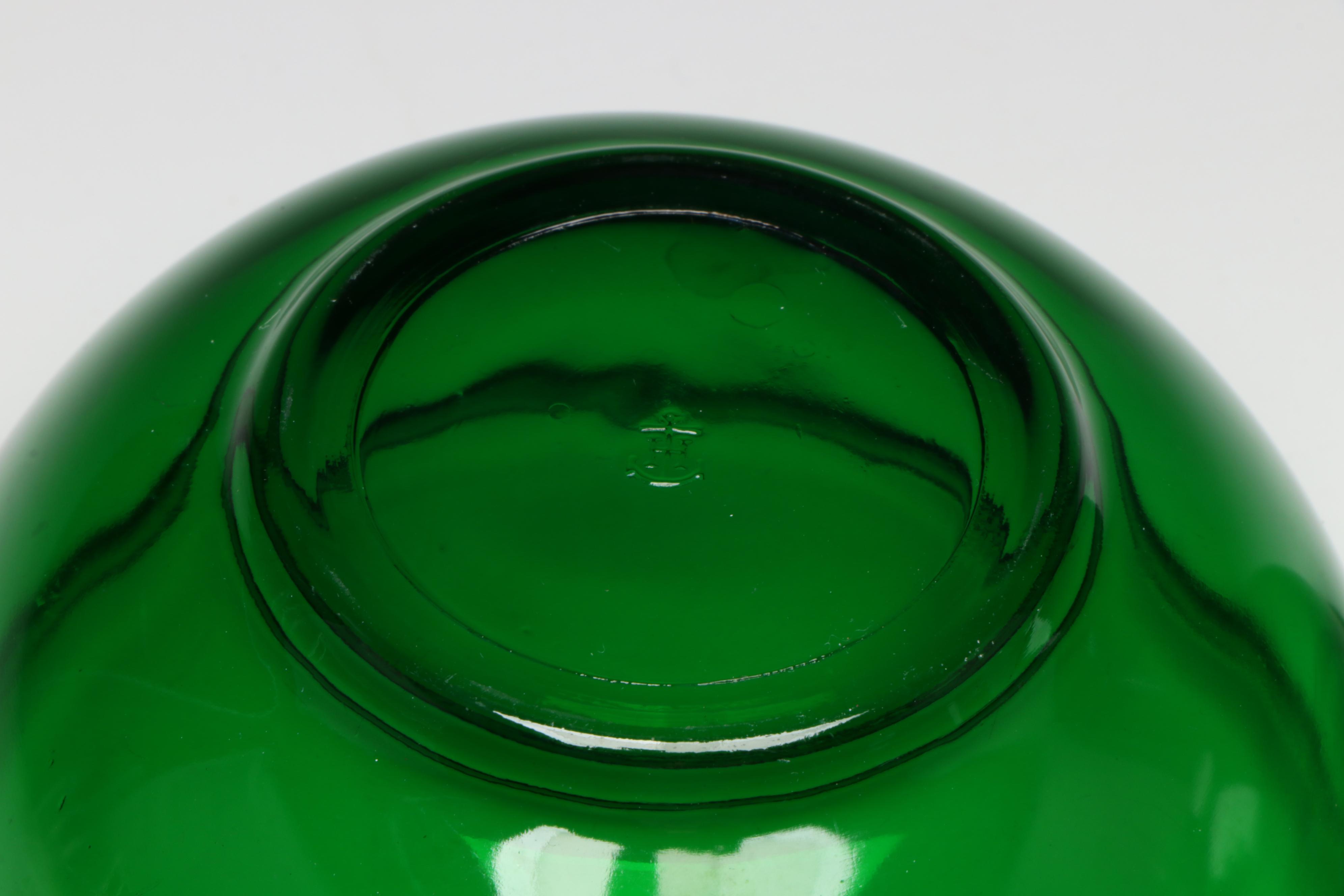 Anchor Hocking and Other Green Glass Bowls