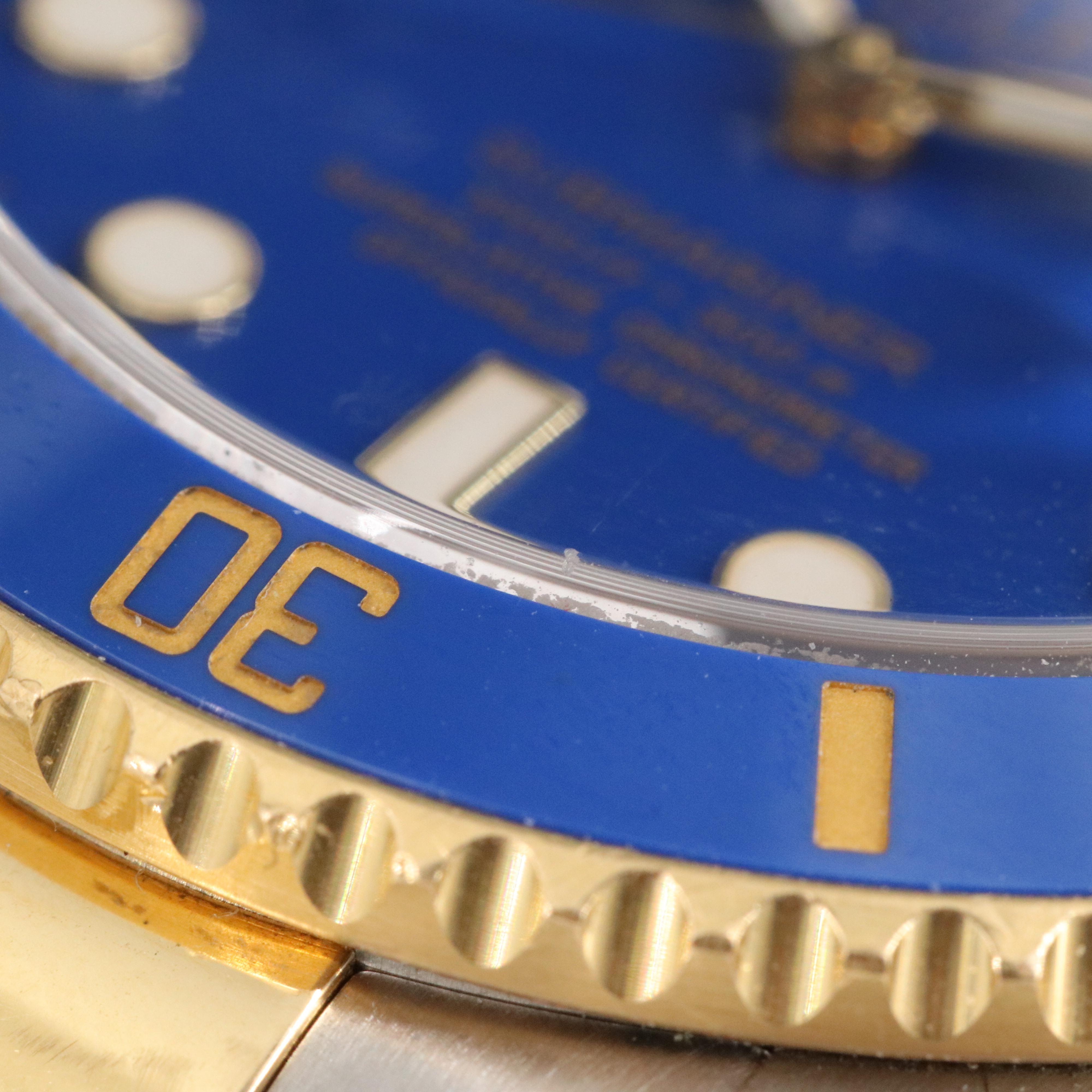 Rolex Submariner Date Blue Dial Two-Tone Watch
