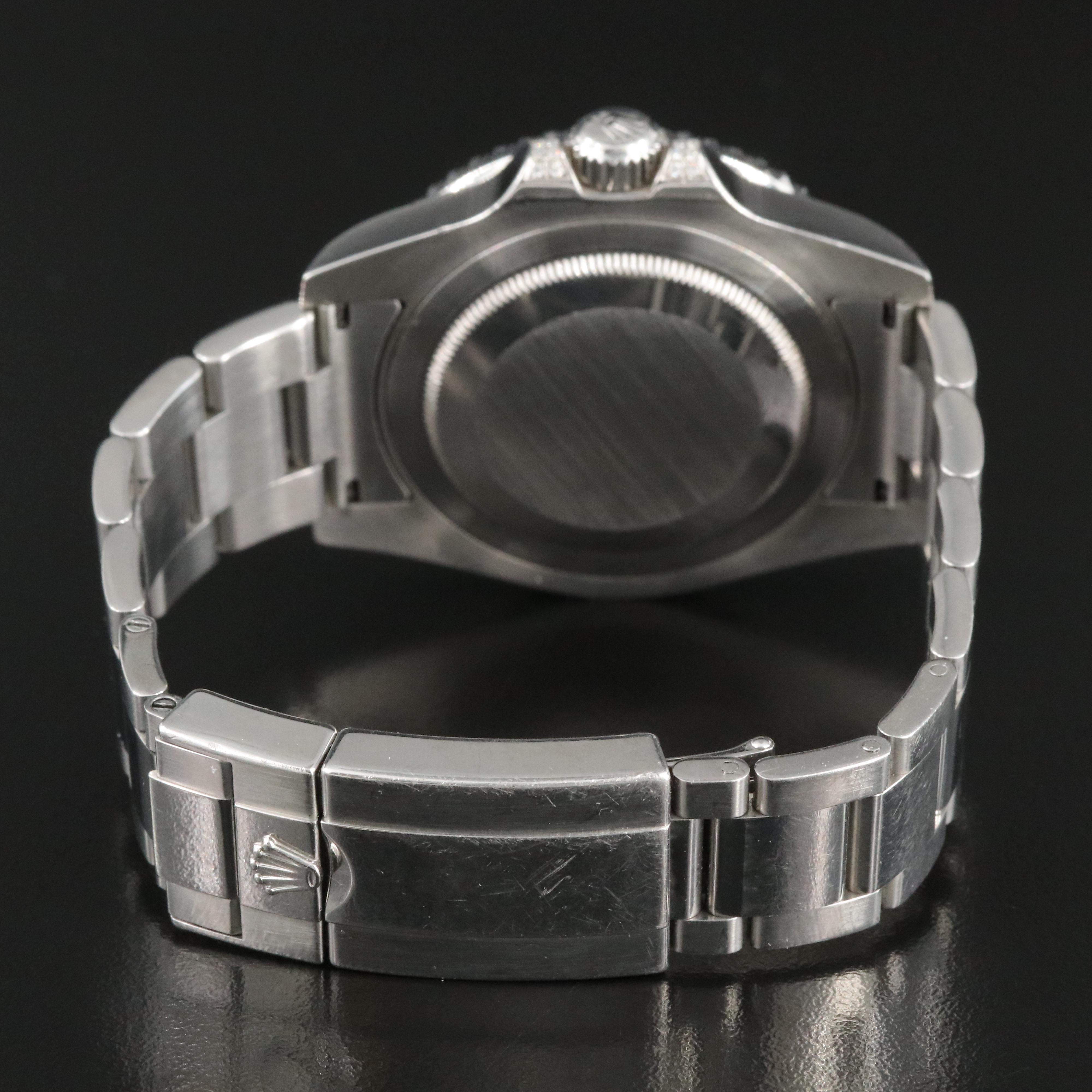 Rolex GMT-Master II ref. 116710LN Custom Diamond, Sapphire, Ruby Automatic Watch