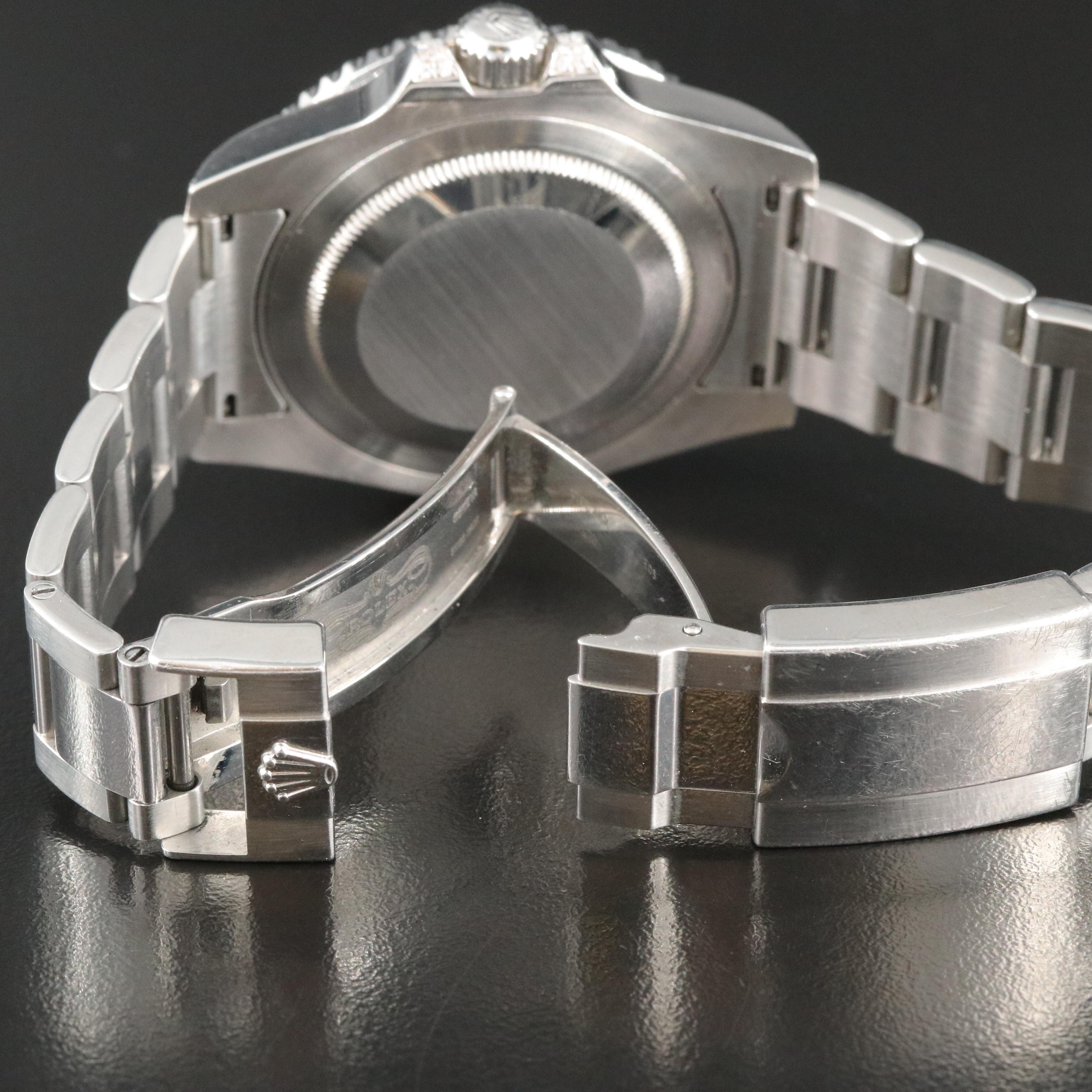 Rolex GMT-Master II ref. 116710LN Custom Diamond, Sapphire, Ruby Automatic Watch